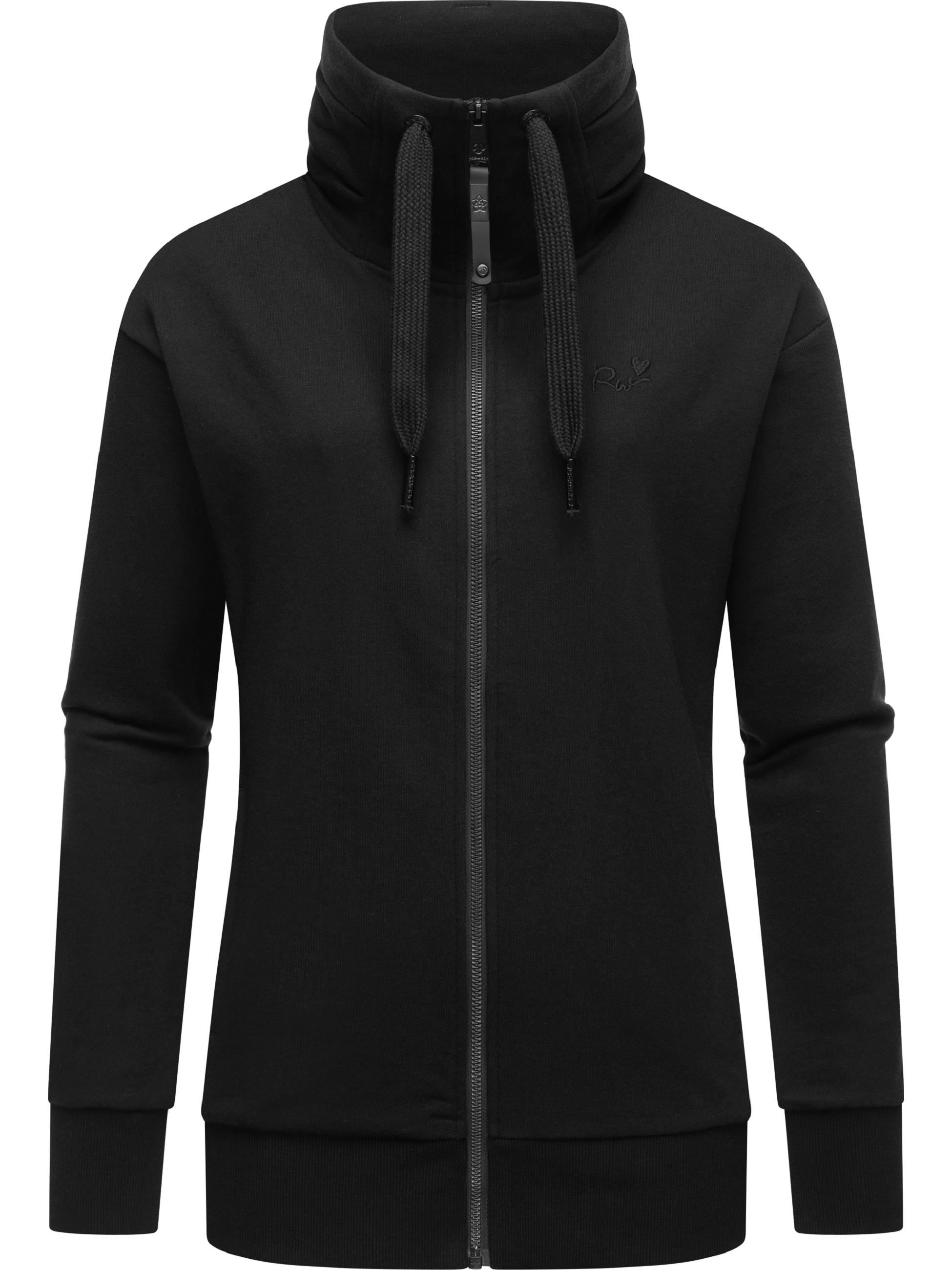 Sweatjacke mit hohem Kragen "Shocky" Black24