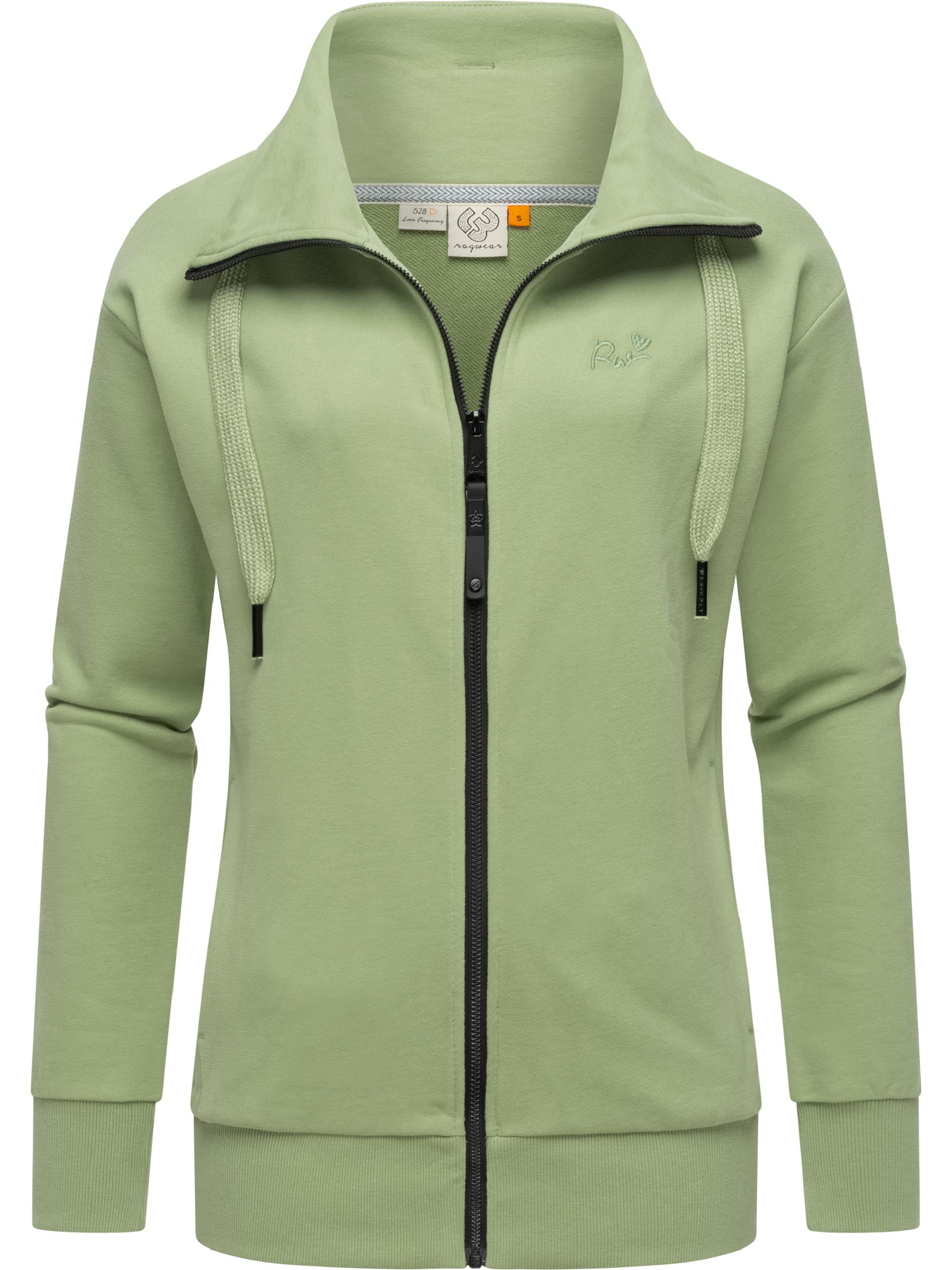 Sweatjacke mit hohem Kragen "Shocky" Dusty Green24