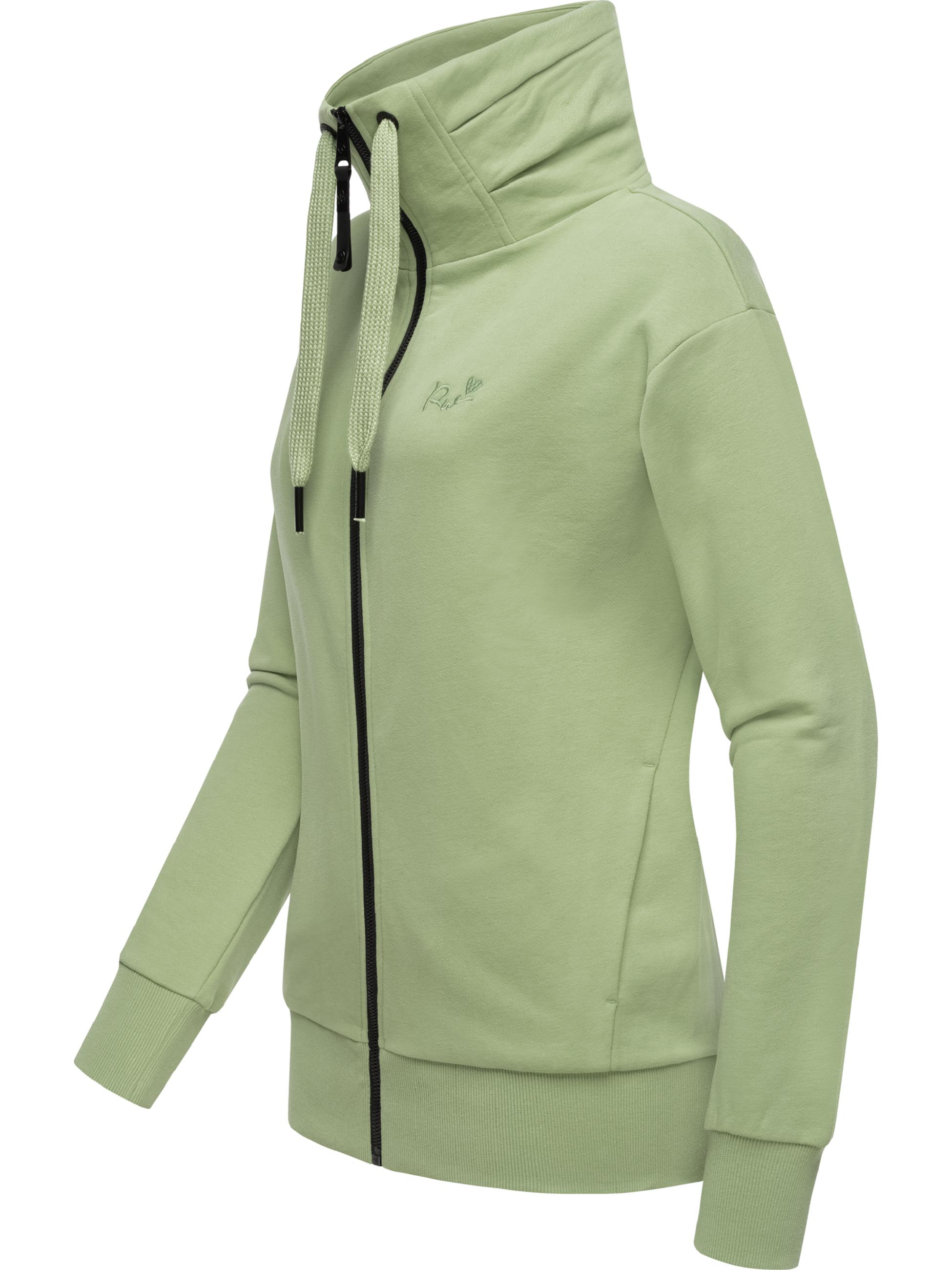 Sweatjacke mit hohem Kragen "Shocky" Dusty Green24