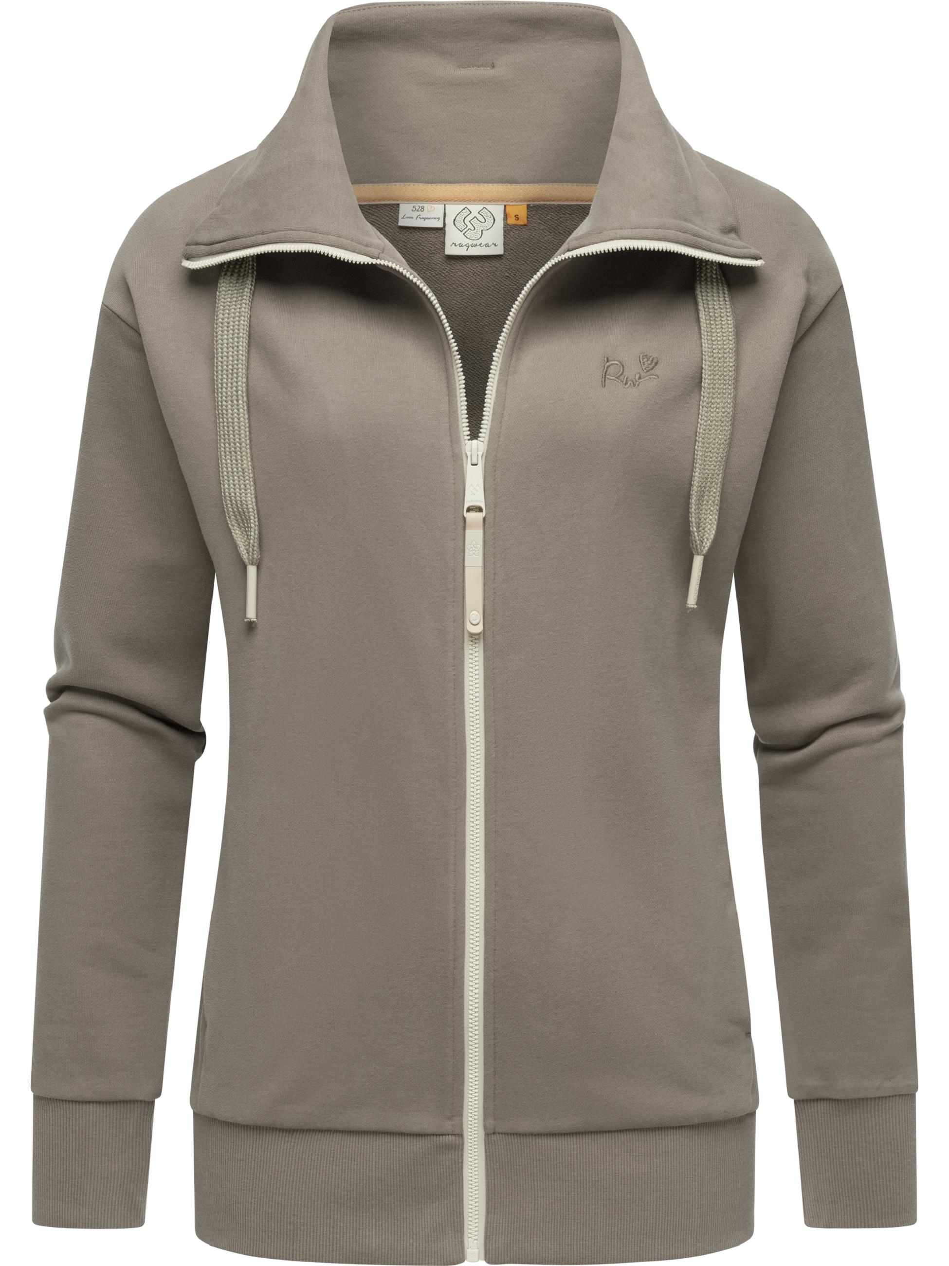 Sweatjacke mit hohem Kragen "Shocky" Mocca24