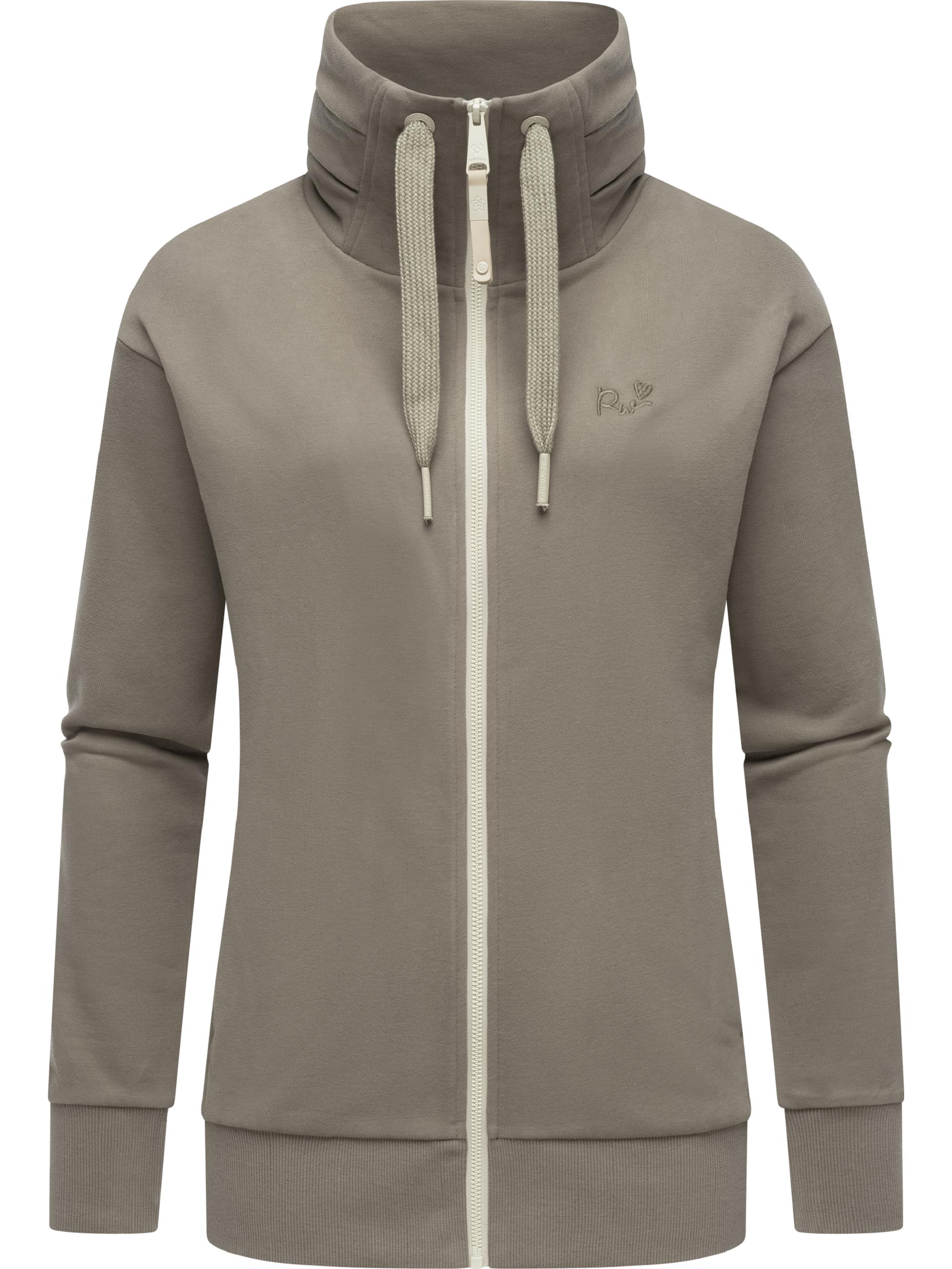 Sweatjacke mit hohem Kragen "Shocky" Mocca24