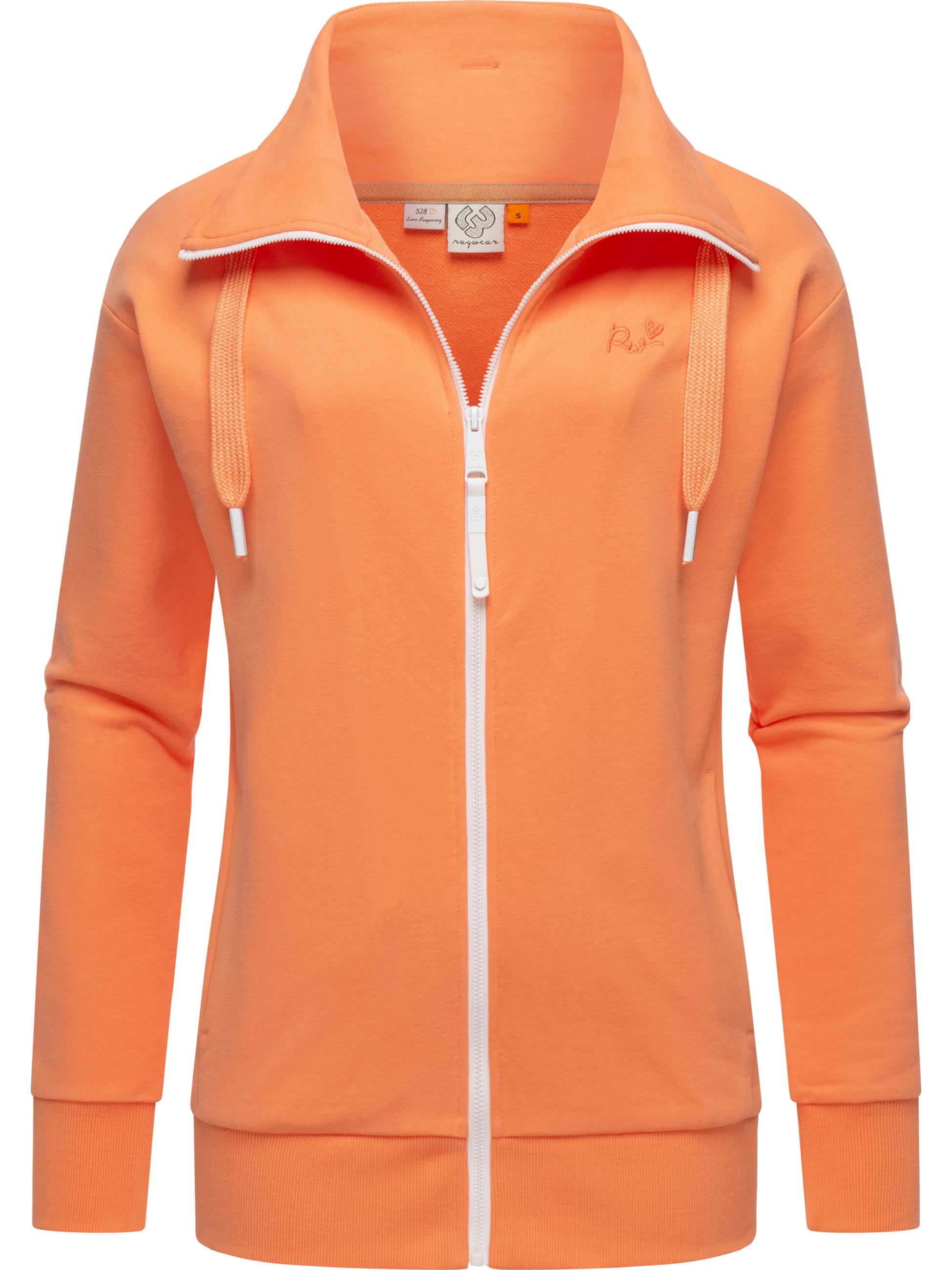 Sweatjacke mit hohem Kragen "Shocky" Peach24