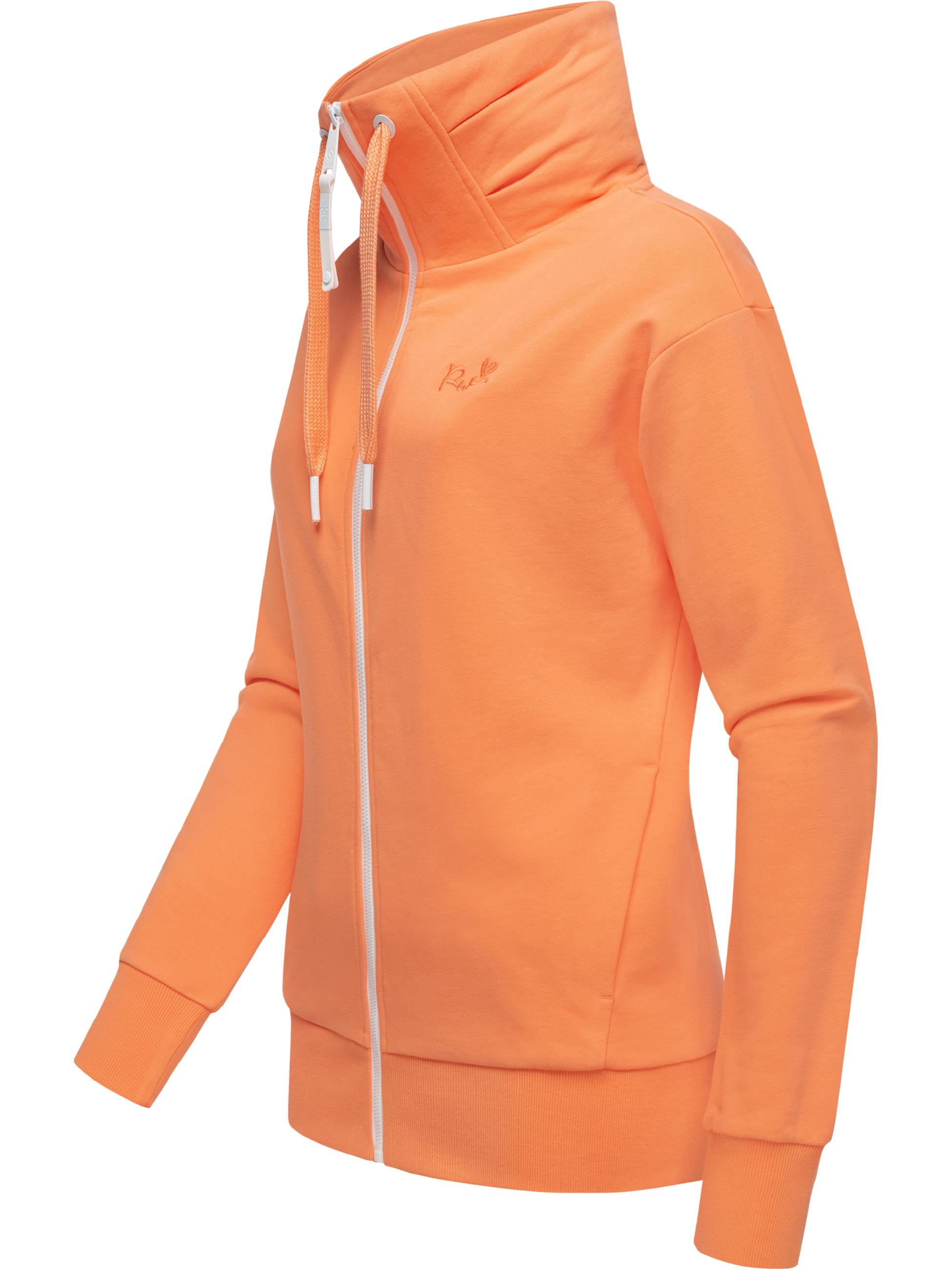 Sweatjacke mit hohem Kragen "Shocky" Peach24