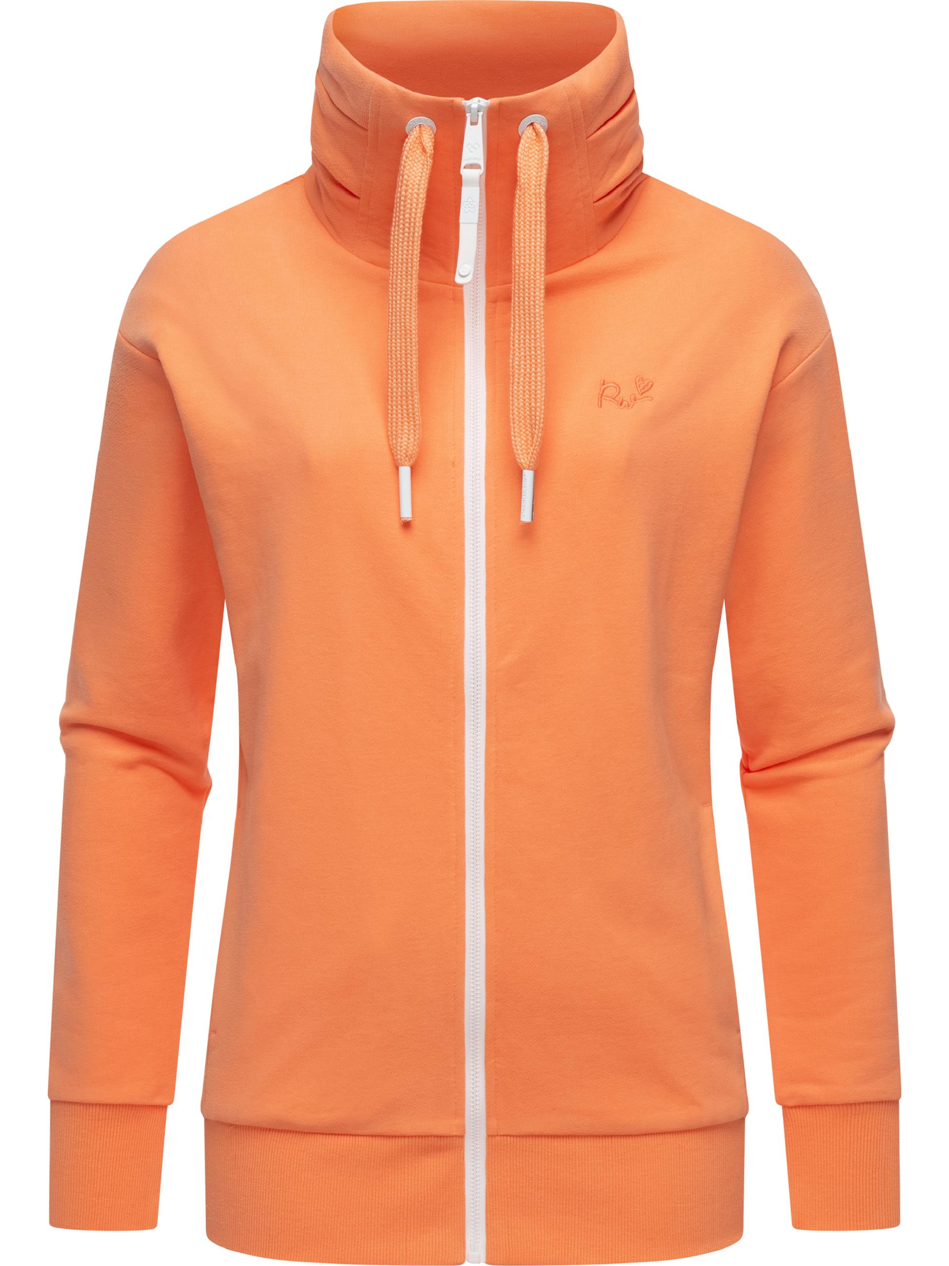 Sweatjacke mit hohem Kragen "Shocky" Peach24