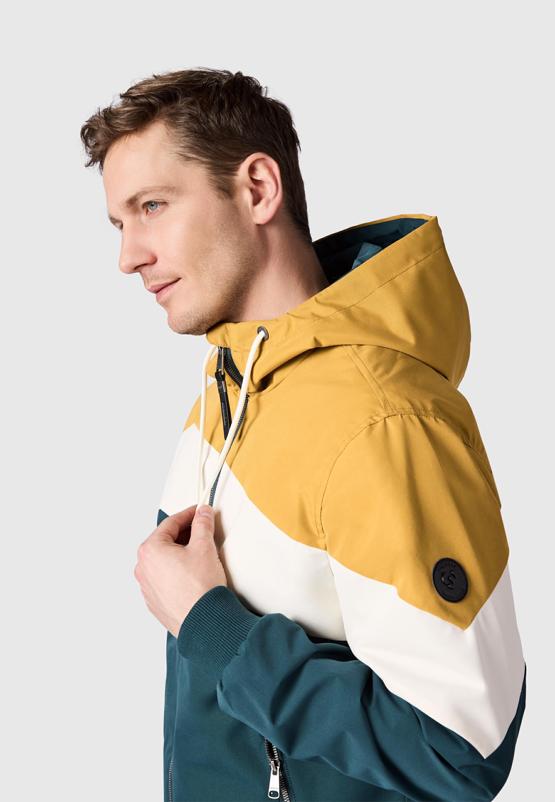 Wasserdichte Übergangsjacke "Stewie Block" Cinnamon