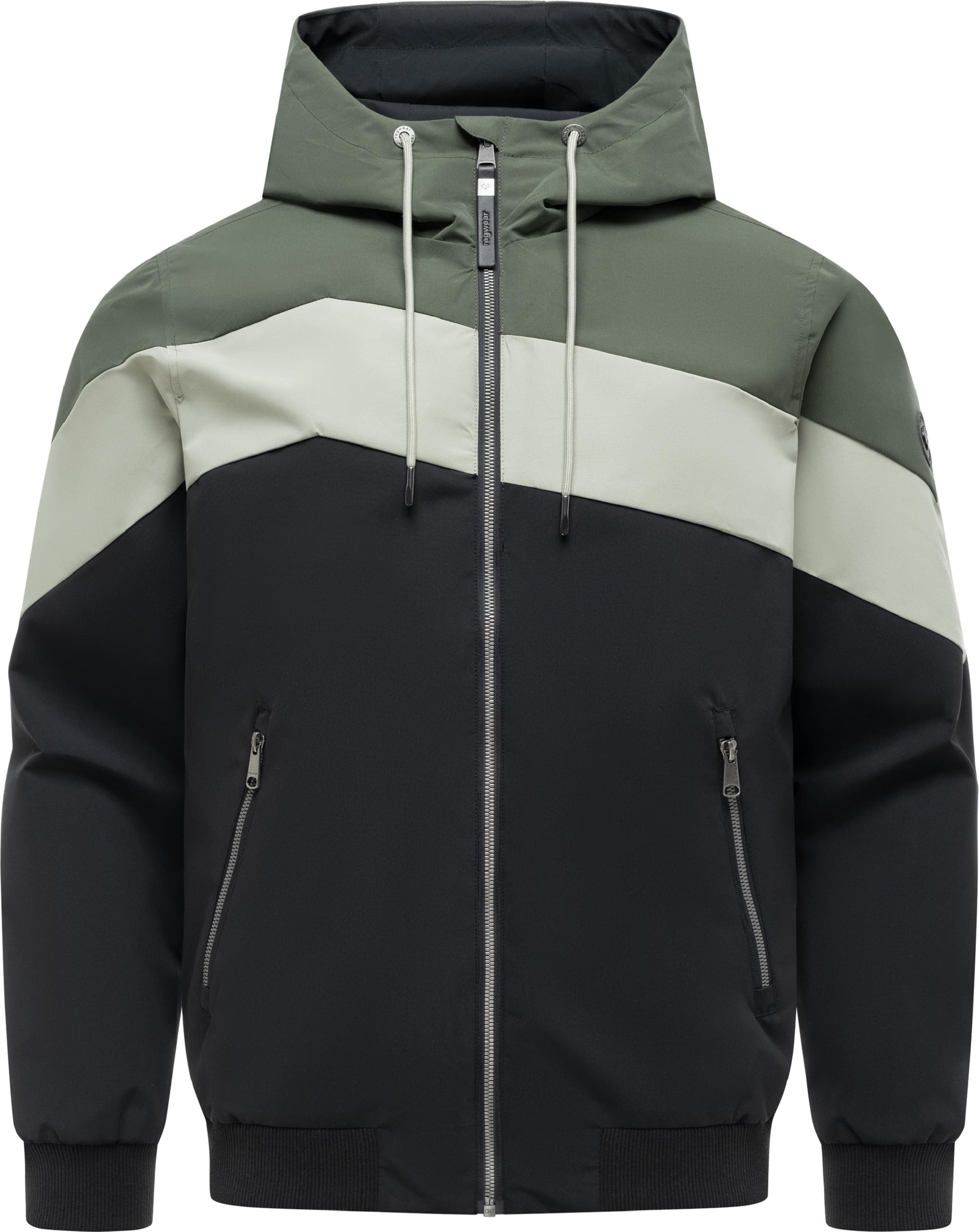Wasserdichte Übergangsjacke "Stewie Block" Dark Olive