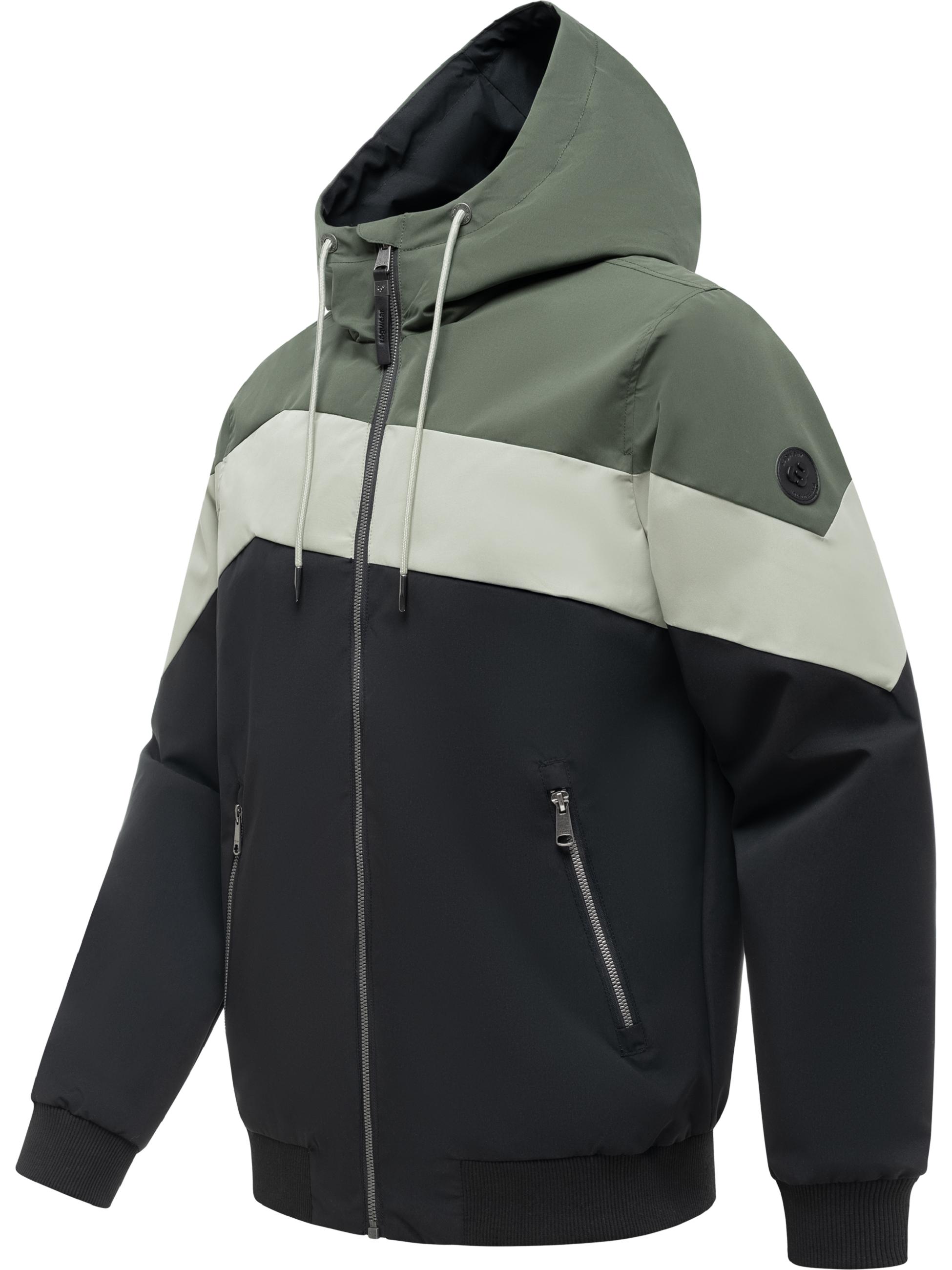 Wasserdichte Übergangsjacke "Stewie Block" Dark Olive