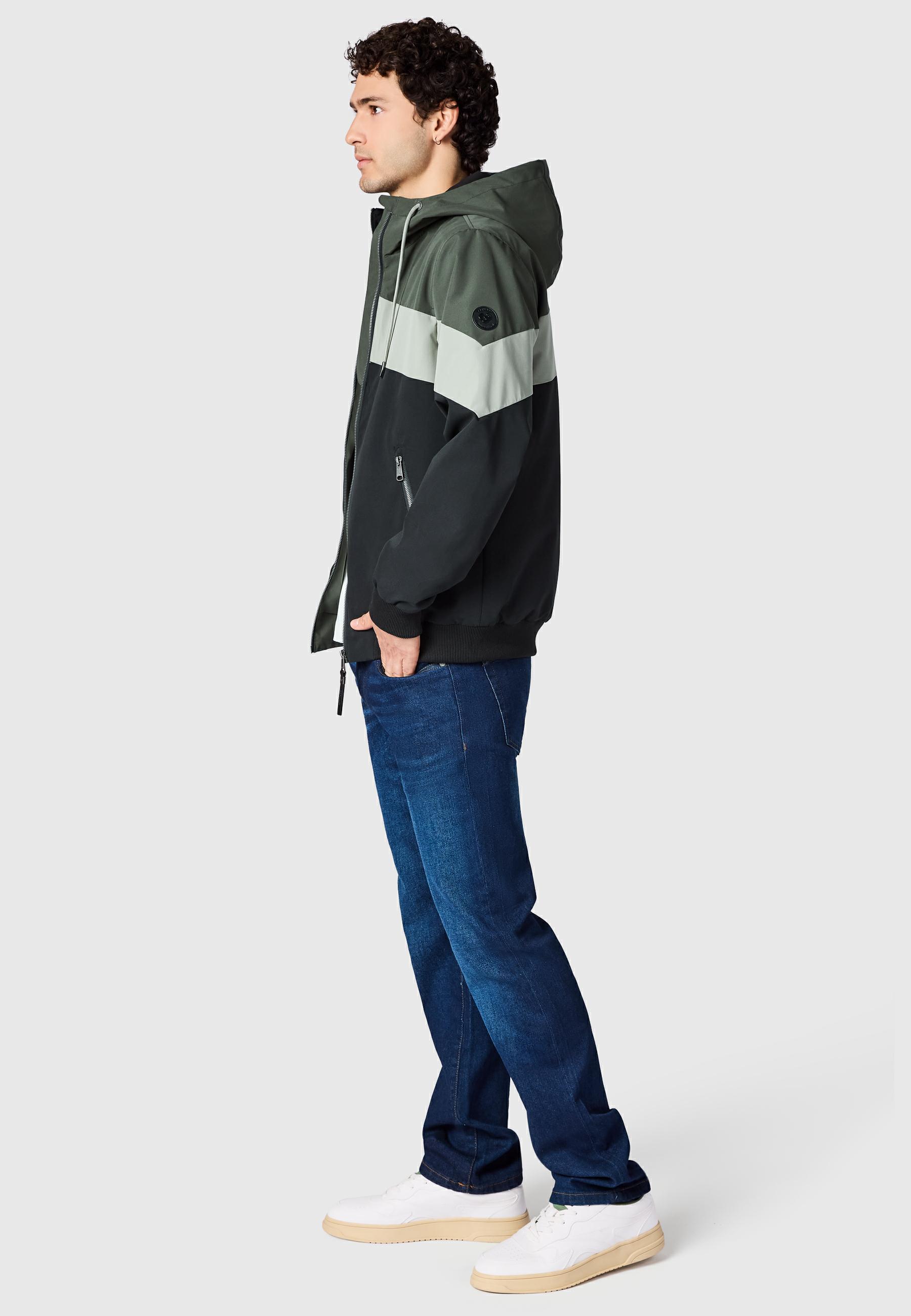 Wasserdichte Übergangsjacke "Stewie Block" Dark Olive