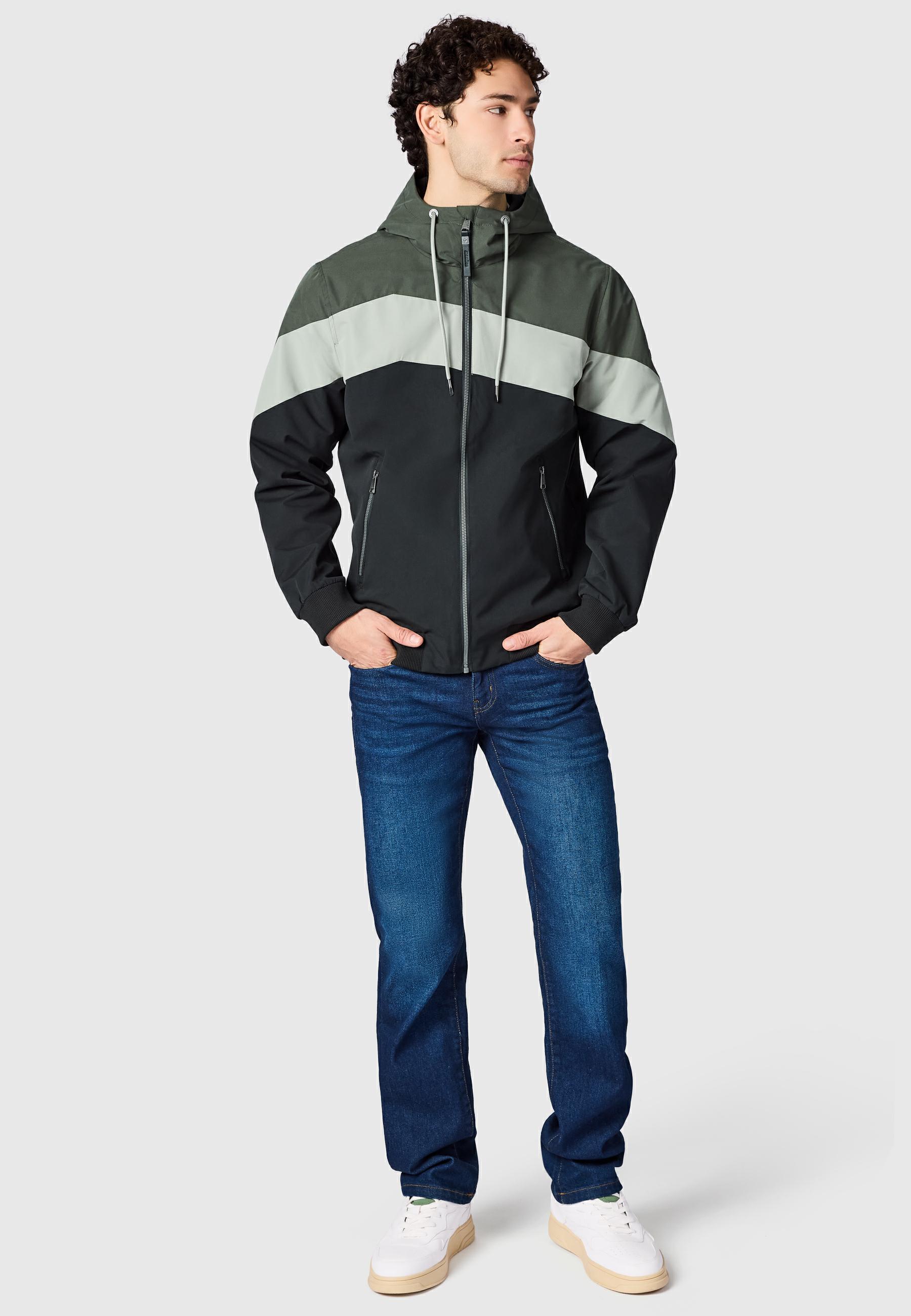 Wasserdichte Übergangsjacke "Stewie Block" Dark Olive