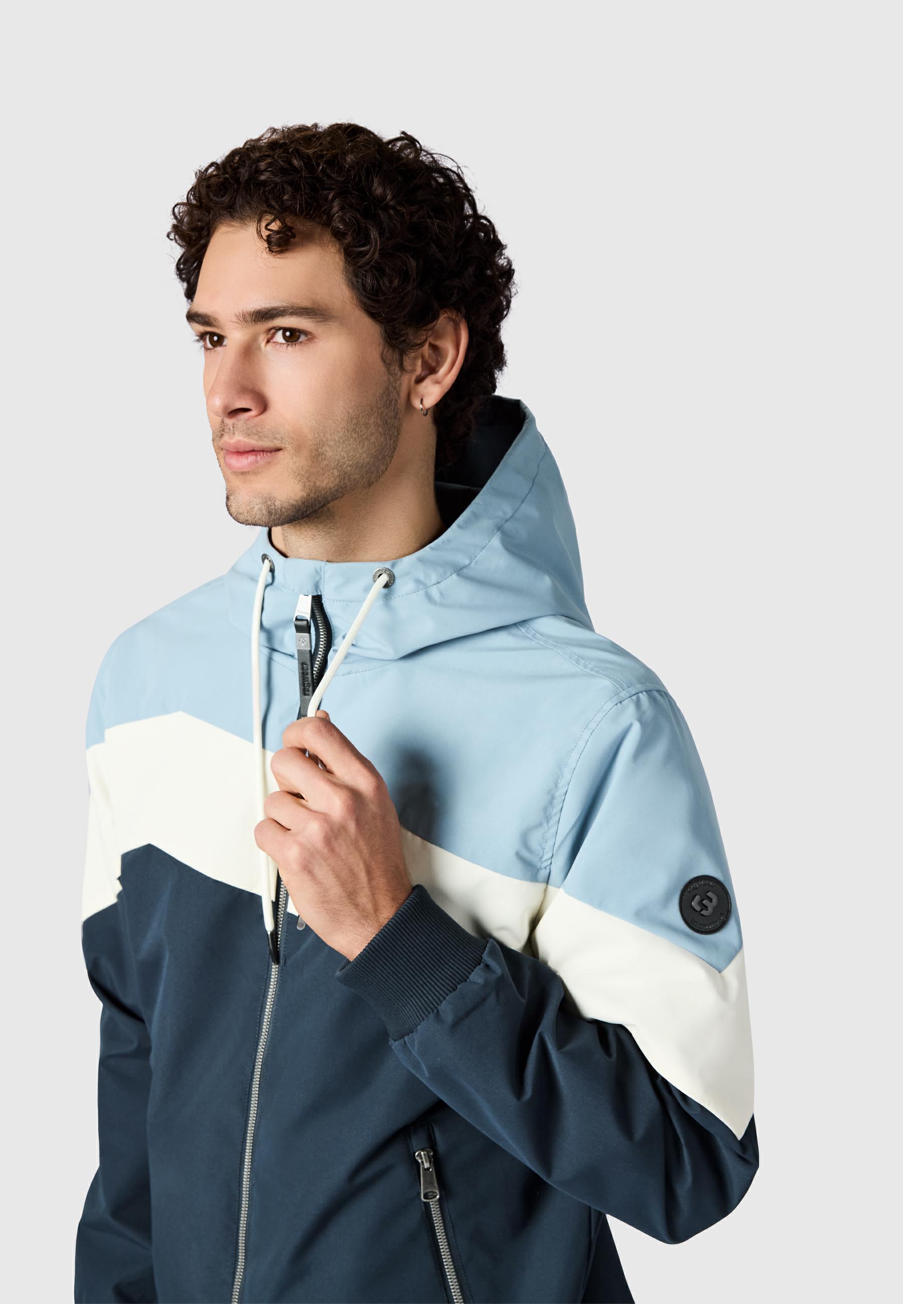 Wasserdichte Übergangsjacke "Stewie Block" Dusty Blue
