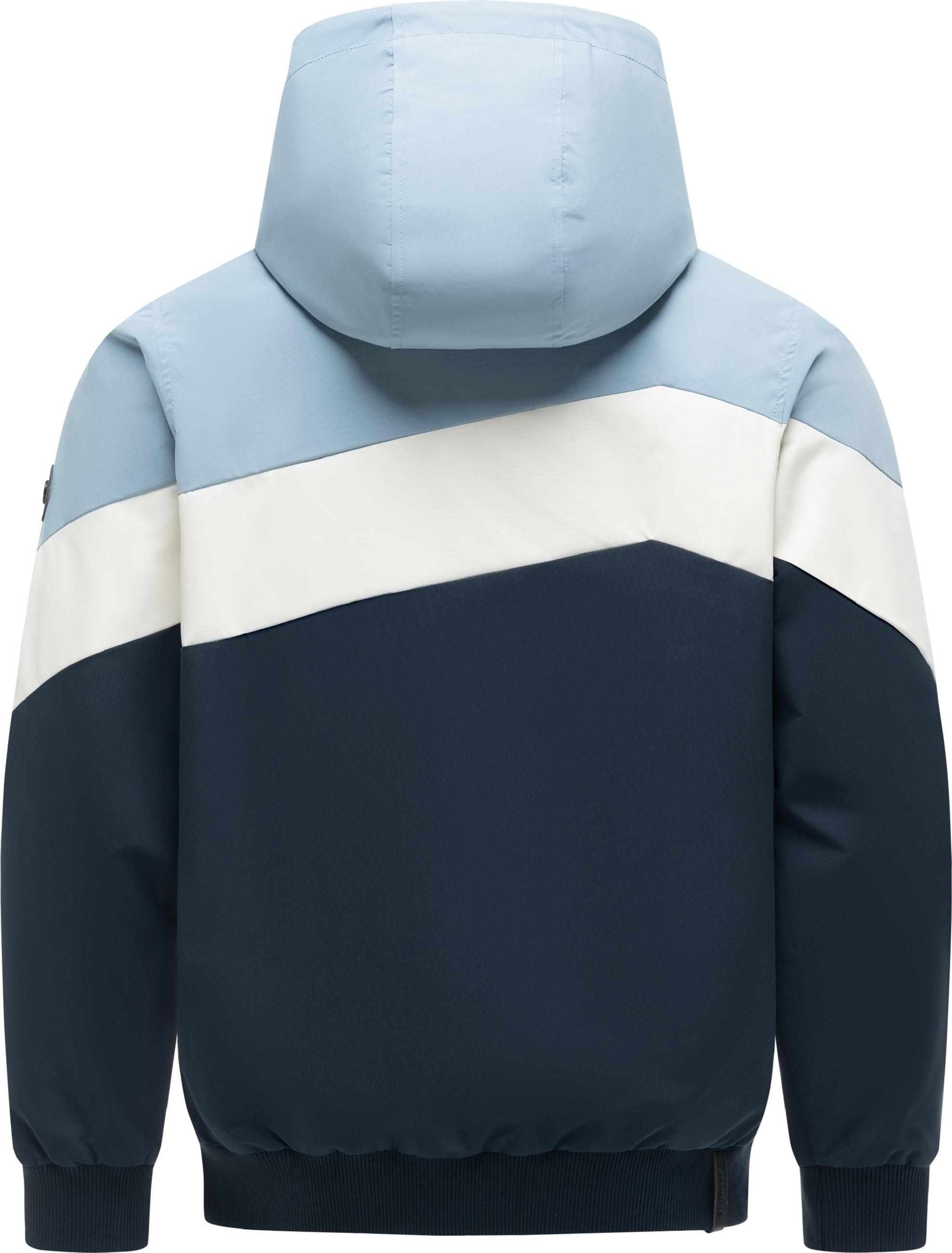 Wasserdichte Übergangsjacke "Stewie Block" Dusty Blue