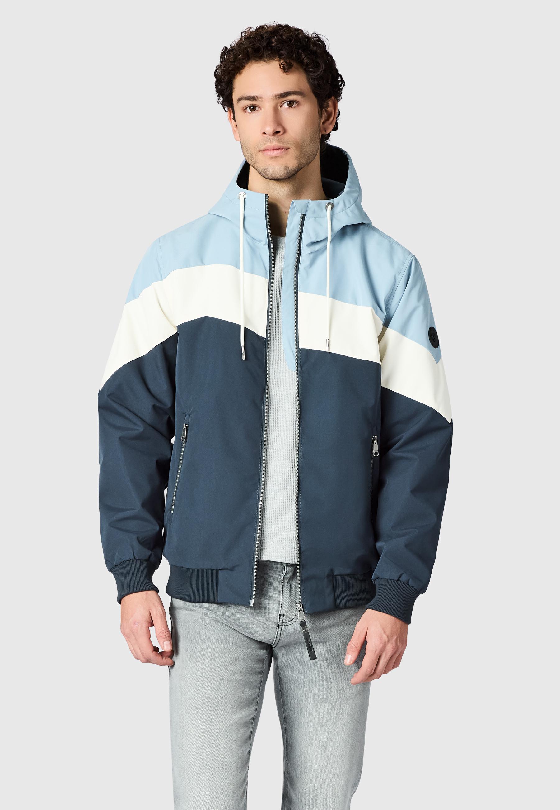 Wasserdichte Übergangsjacke "Stewie Block" Dusty Blue