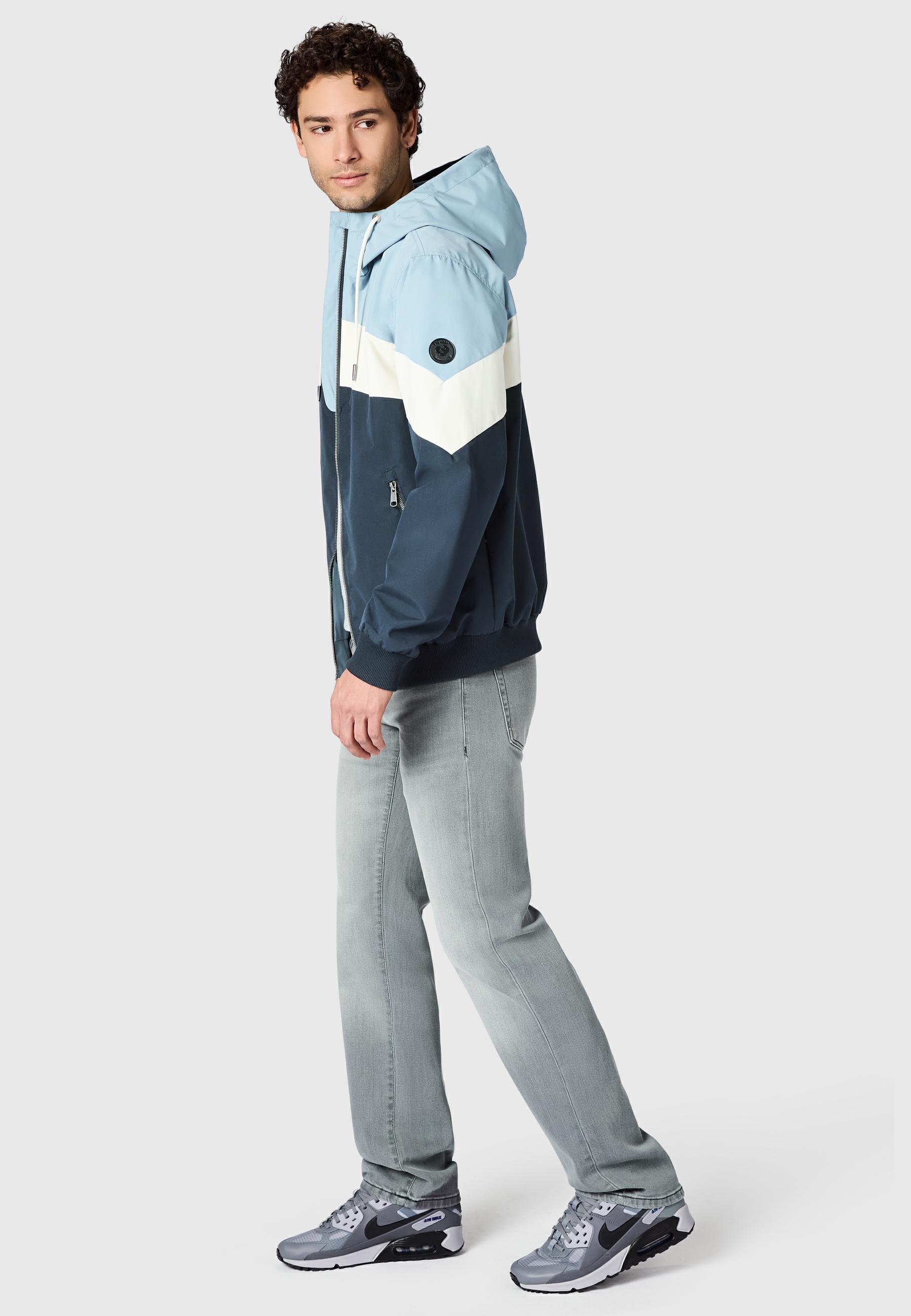 Wasserdichte Übergangsjacke "Stewie Block" Dusty Blue