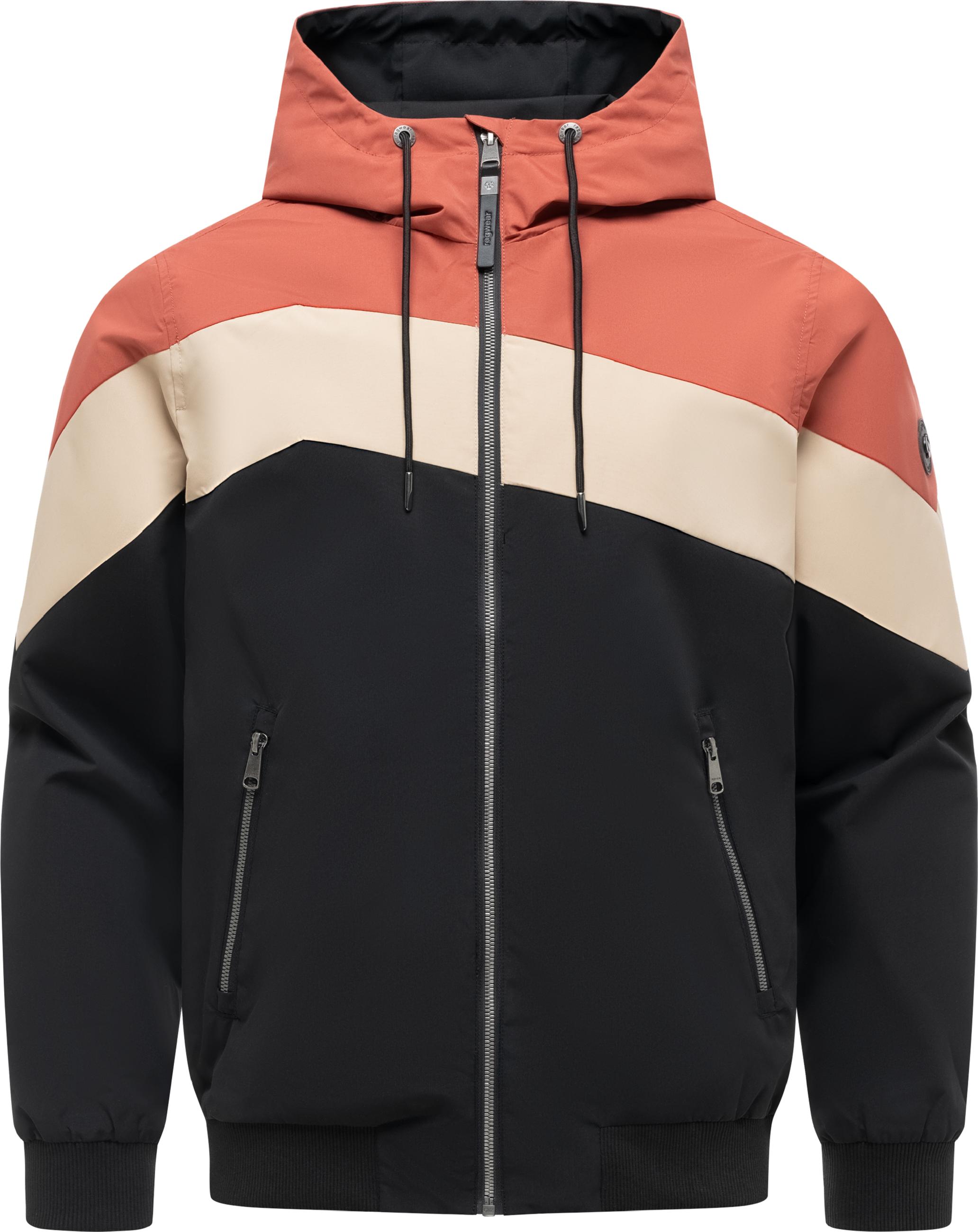 Wasserdichte Übergangsjacke "Stewie Block" Terracotta