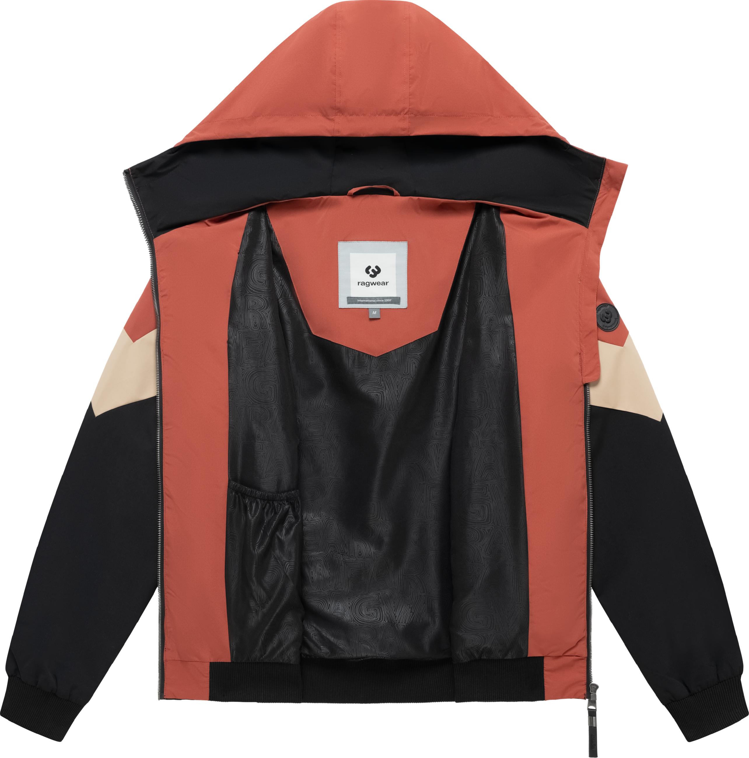 Wasserdichte Übergangsjacke "Stewie Block" Terracotta