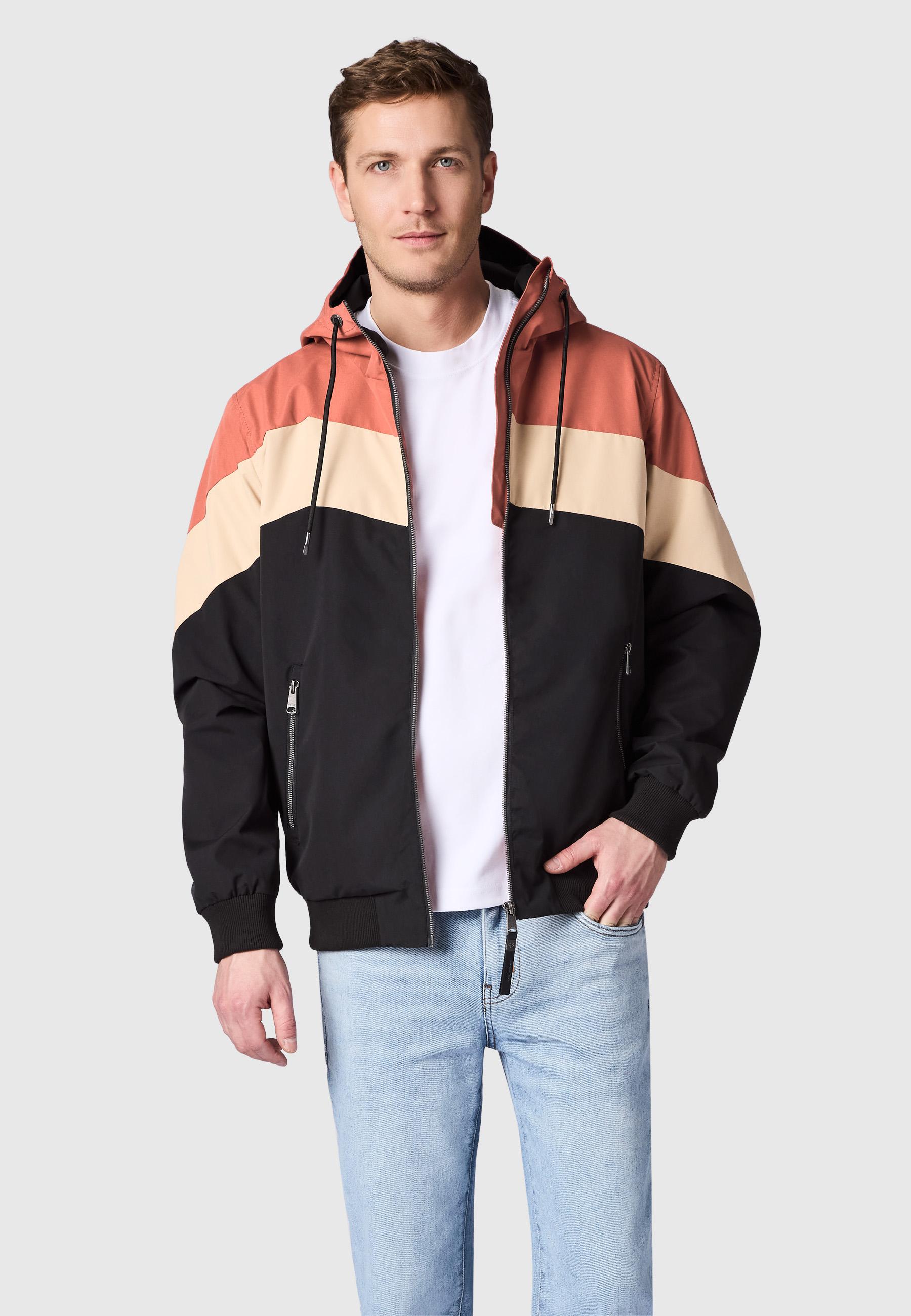 Wasserdichte Übergangsjacke "Stewie Block" Terracotta