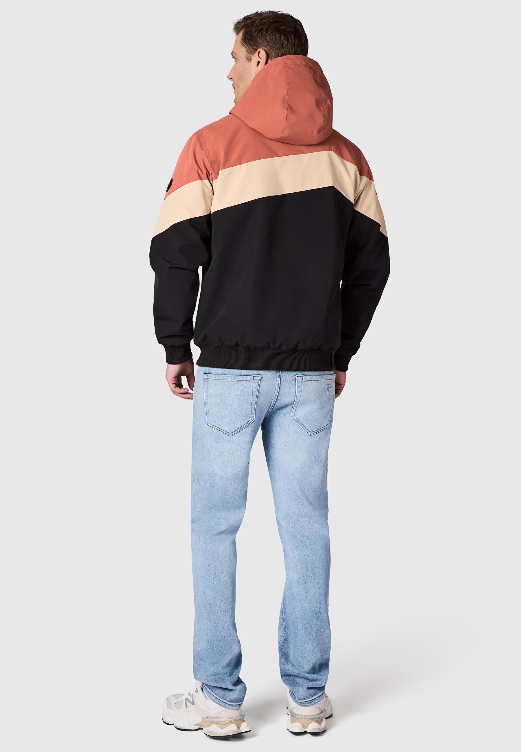 Wasserdichte Übergangsjacke "Stewie Block" Terracotta