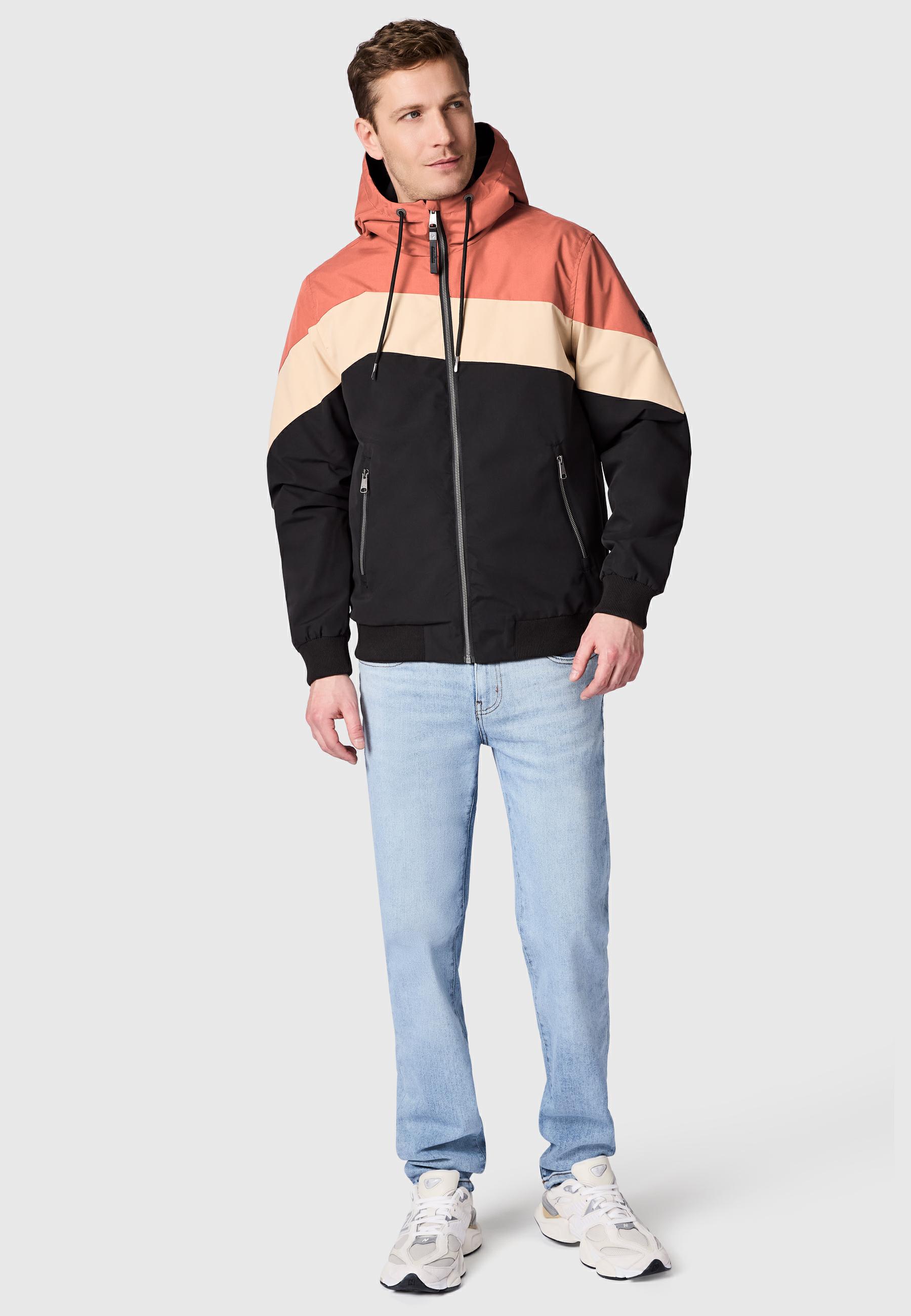 Wasserdichte Übergangsjacke "Stewie Block" Terracotta