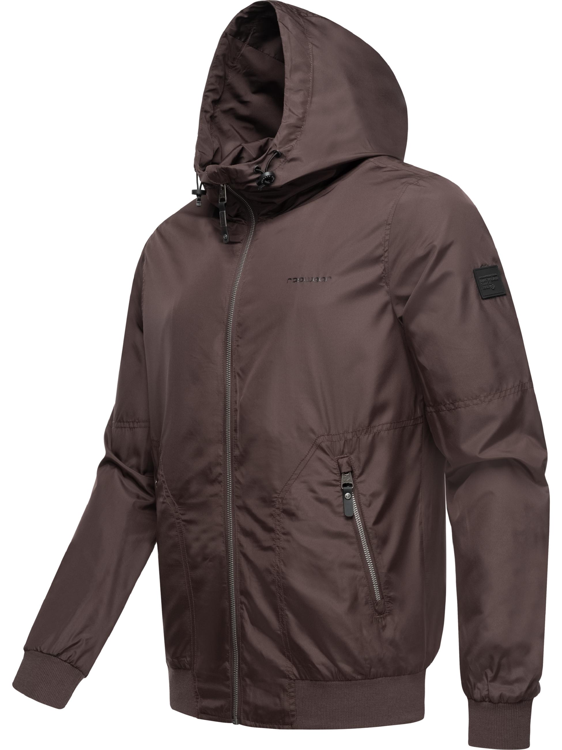 Leichte Übergangsjacke mit Kapuze "Stewie II" Dark Brown