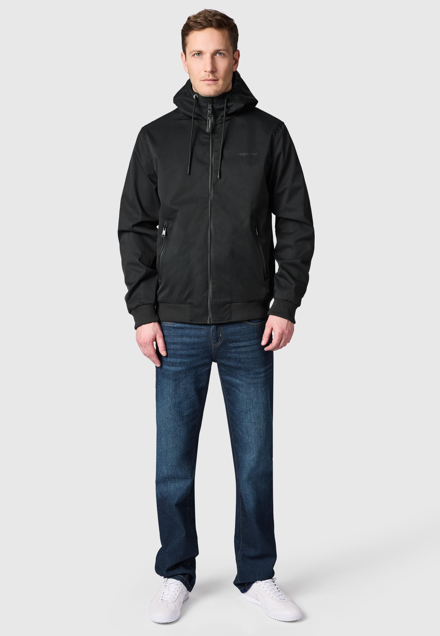 Leichte wasserdichte Übergangsjacke "Stewie Twill YOUMODO" Black