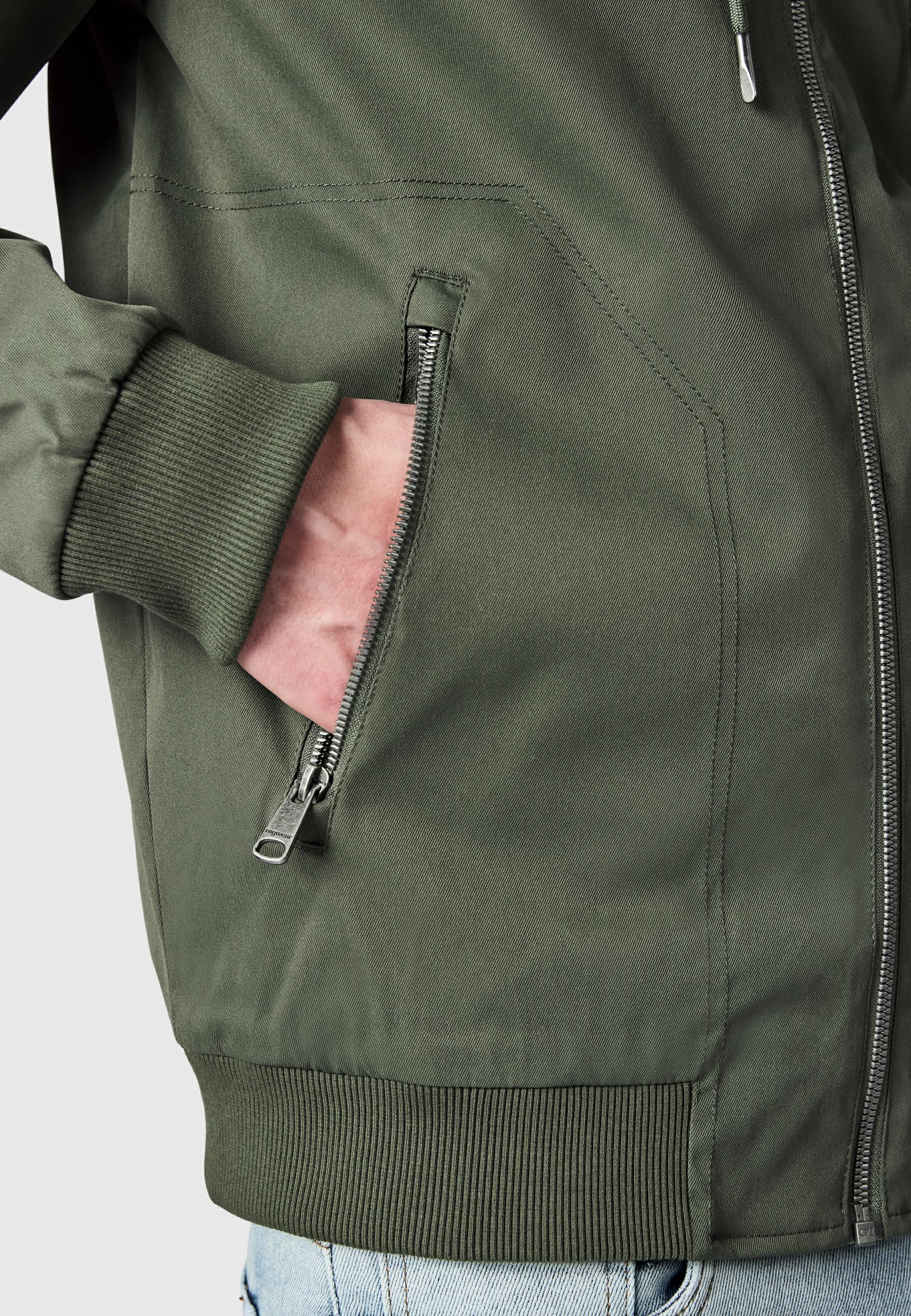Leichte wasserdichte Übergangsjacke "Stewie Twill YOUMODO" Dark Olive