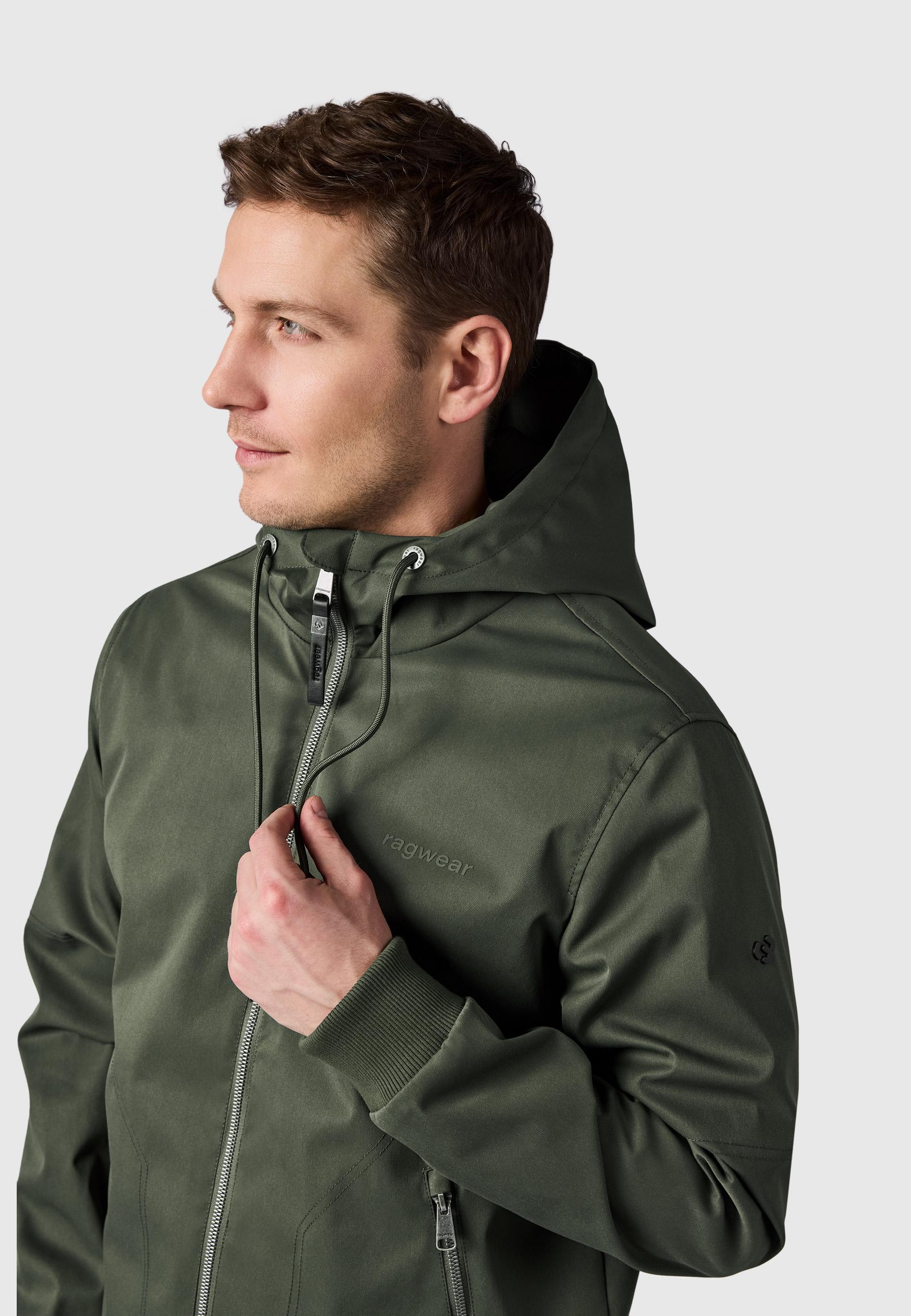 Leichte wasserdichte Übergangsjacke "Stewie Twill YOUMODO" Dark Olive
