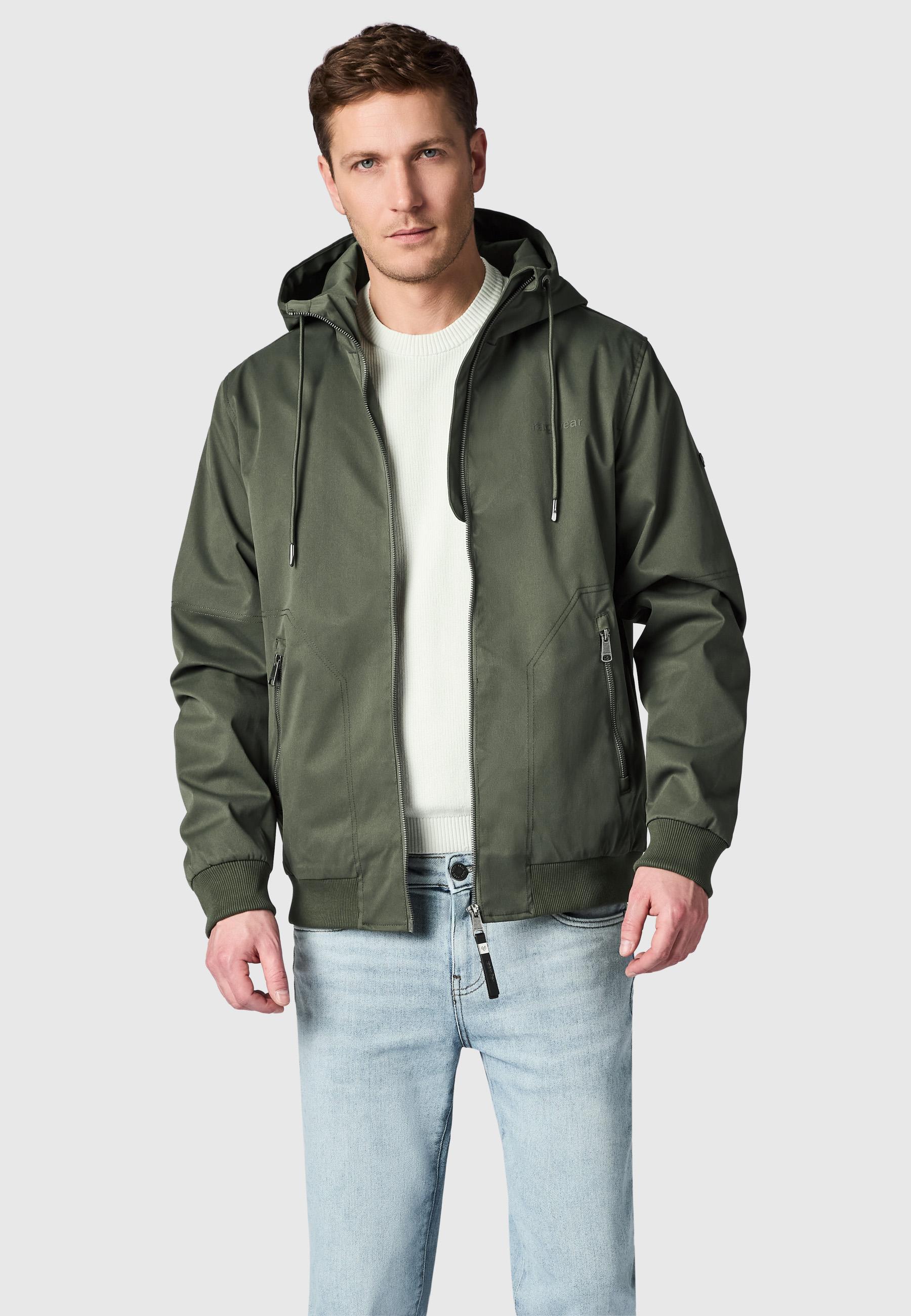 Leichte wasserdichte Übergangsjacke "Stewie Twill YOUMODO" Dark Olive