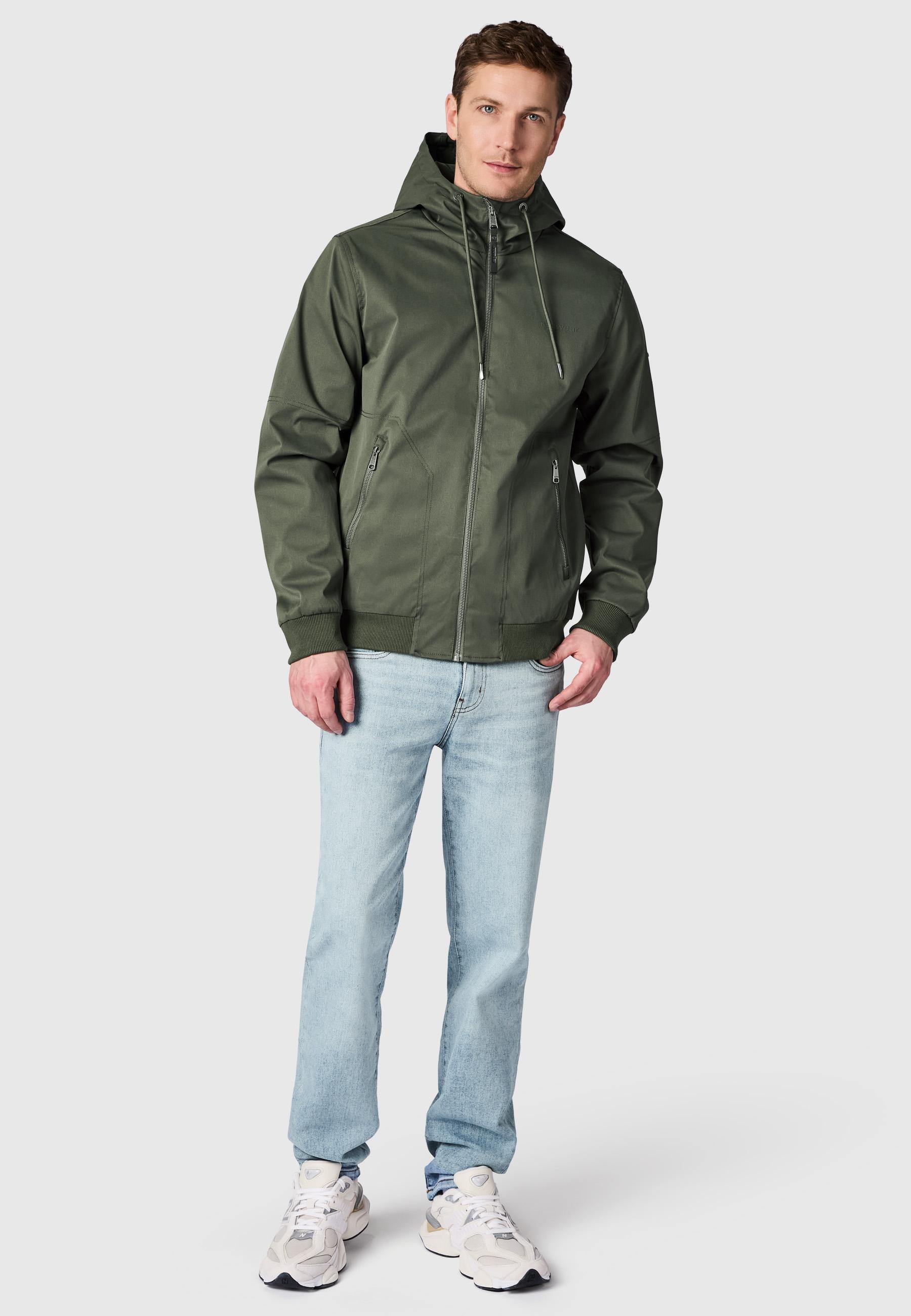 Leichte wasserdichte Übergangsjacke "Stewie Twill YOUMODO" Dark Olive