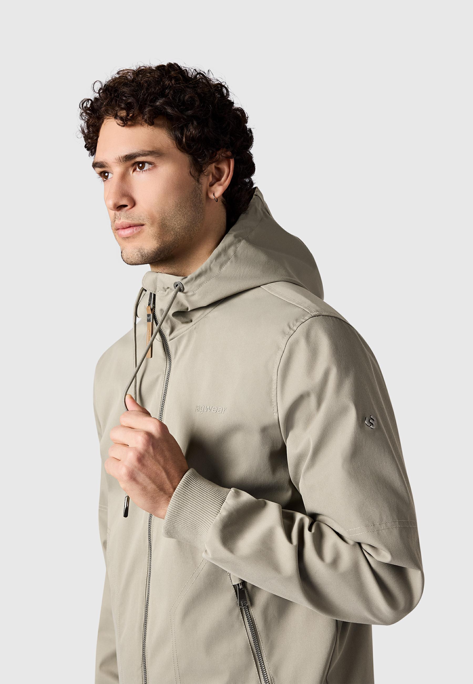 Leichte wasserdichte Übergangsjacke "Stewie Twill YOUMODO" Dusty Olive