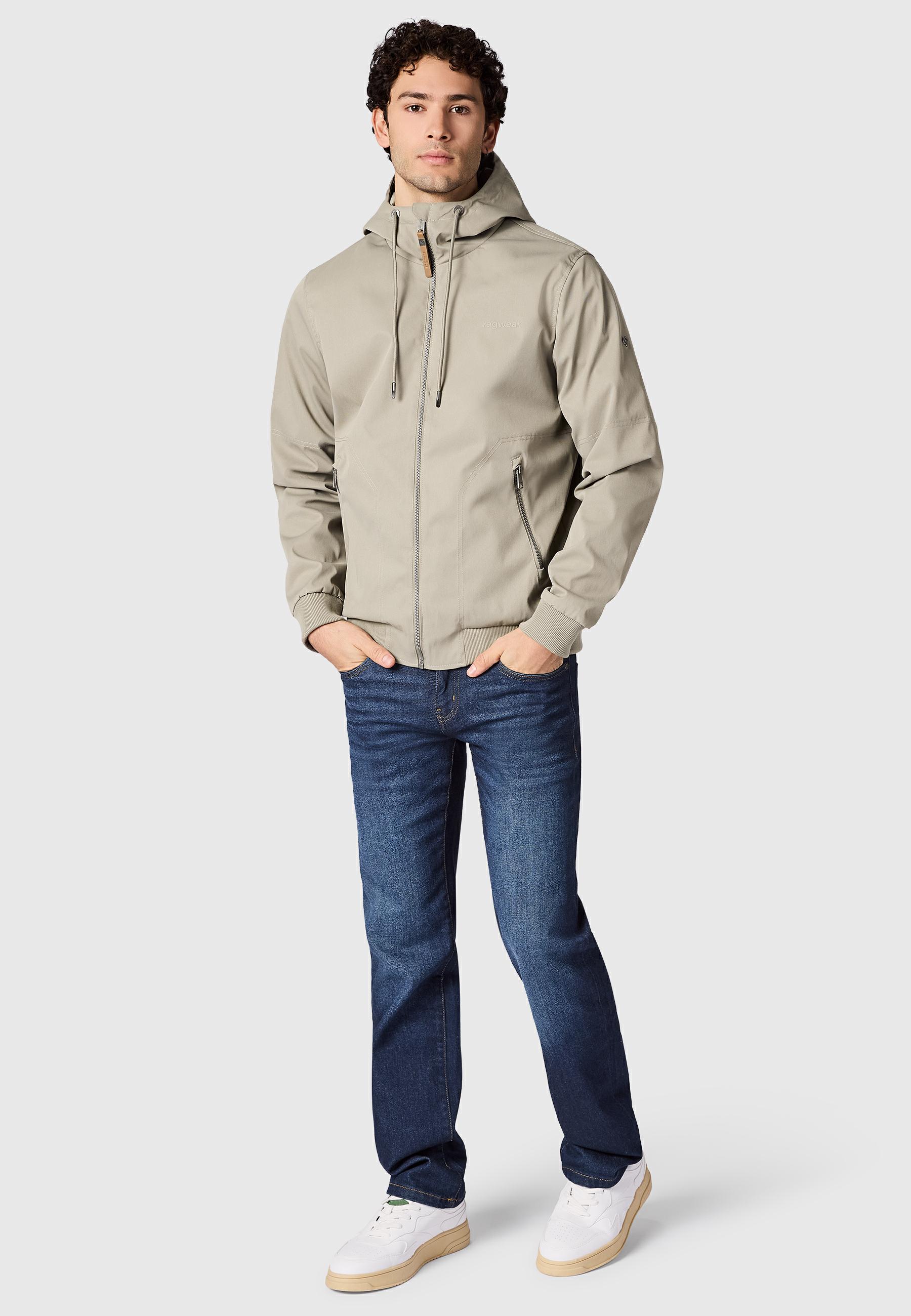 Leichte wasserdichte Übergangsjacke "Stewie Twill YOUMODO" Dusty Olive