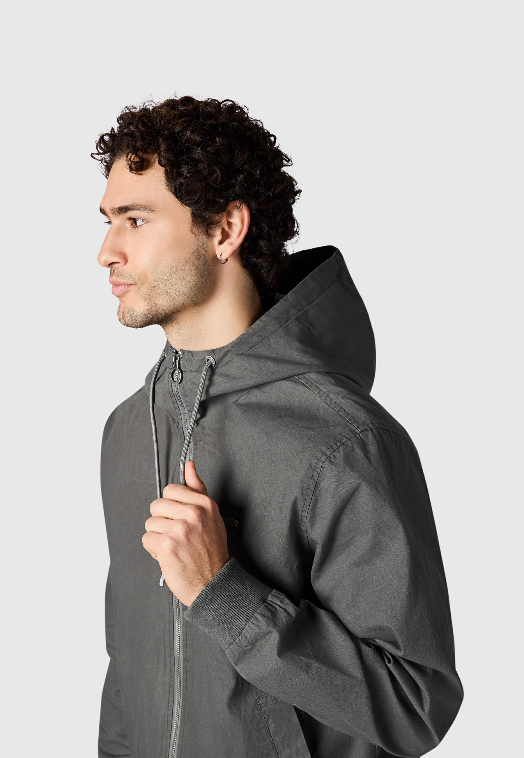Griffige Übergangsjacke "Stewie Vintage" Stone Grey