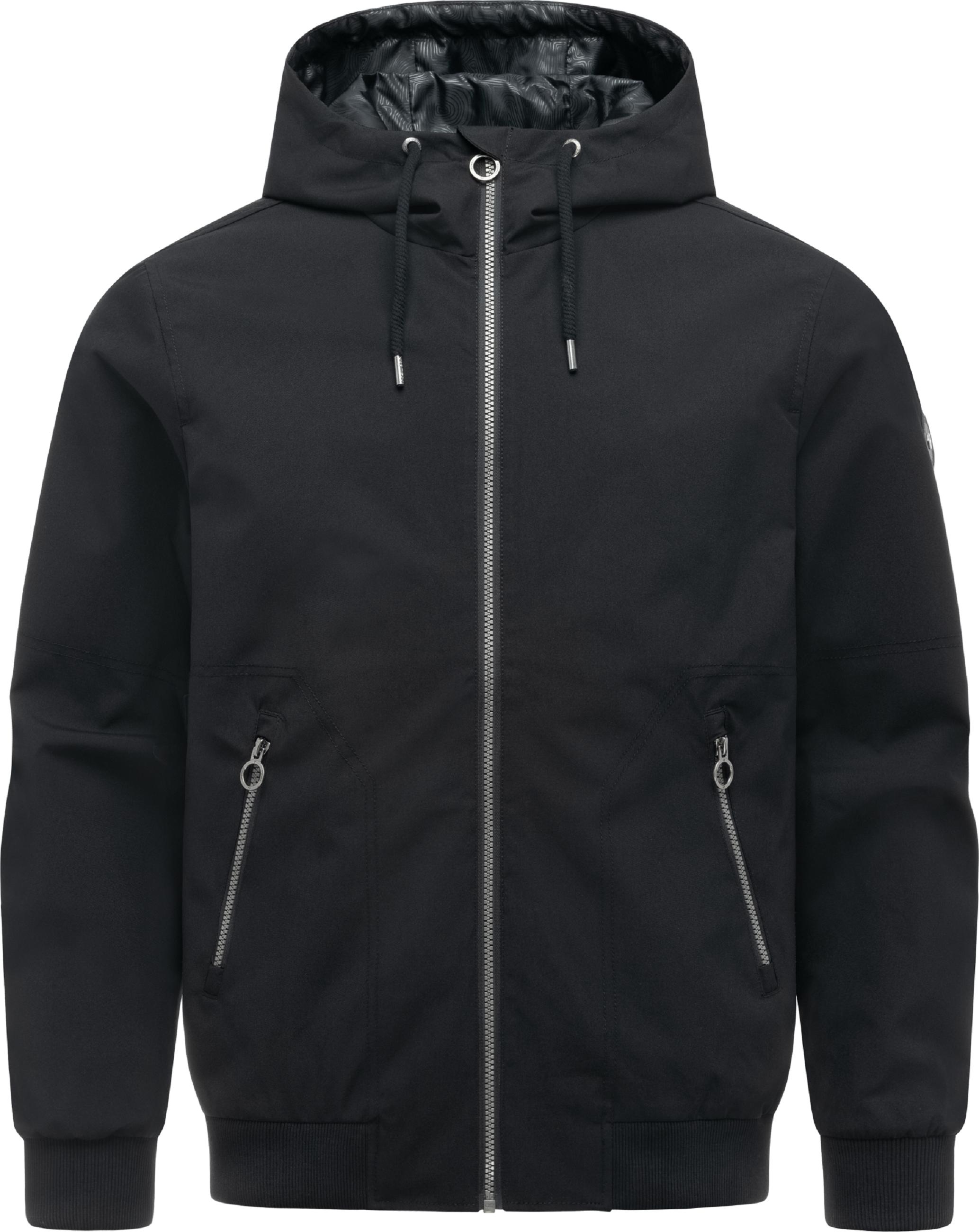 wasserdichte Übergangsjacke mit Kapuze "Stuartt Summer YOUMODO" Black
