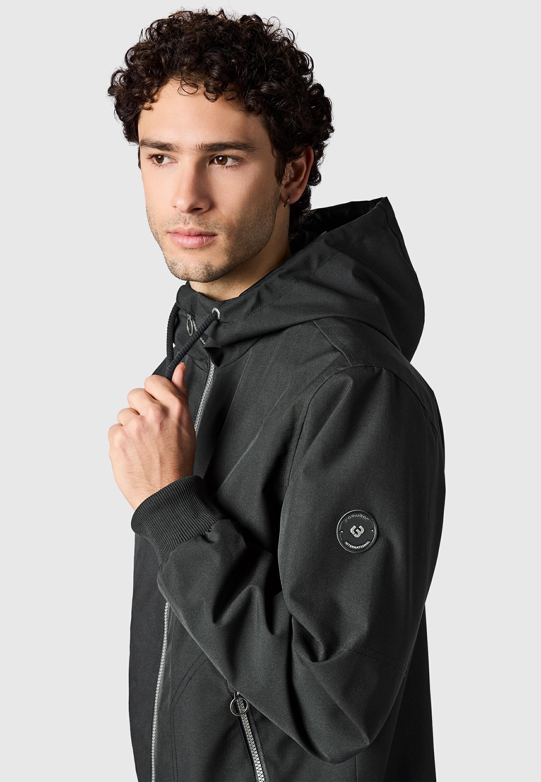 wasserdichte Übergangsjacke mit Kapuze "Stuartt Summer YOUMODO" Black