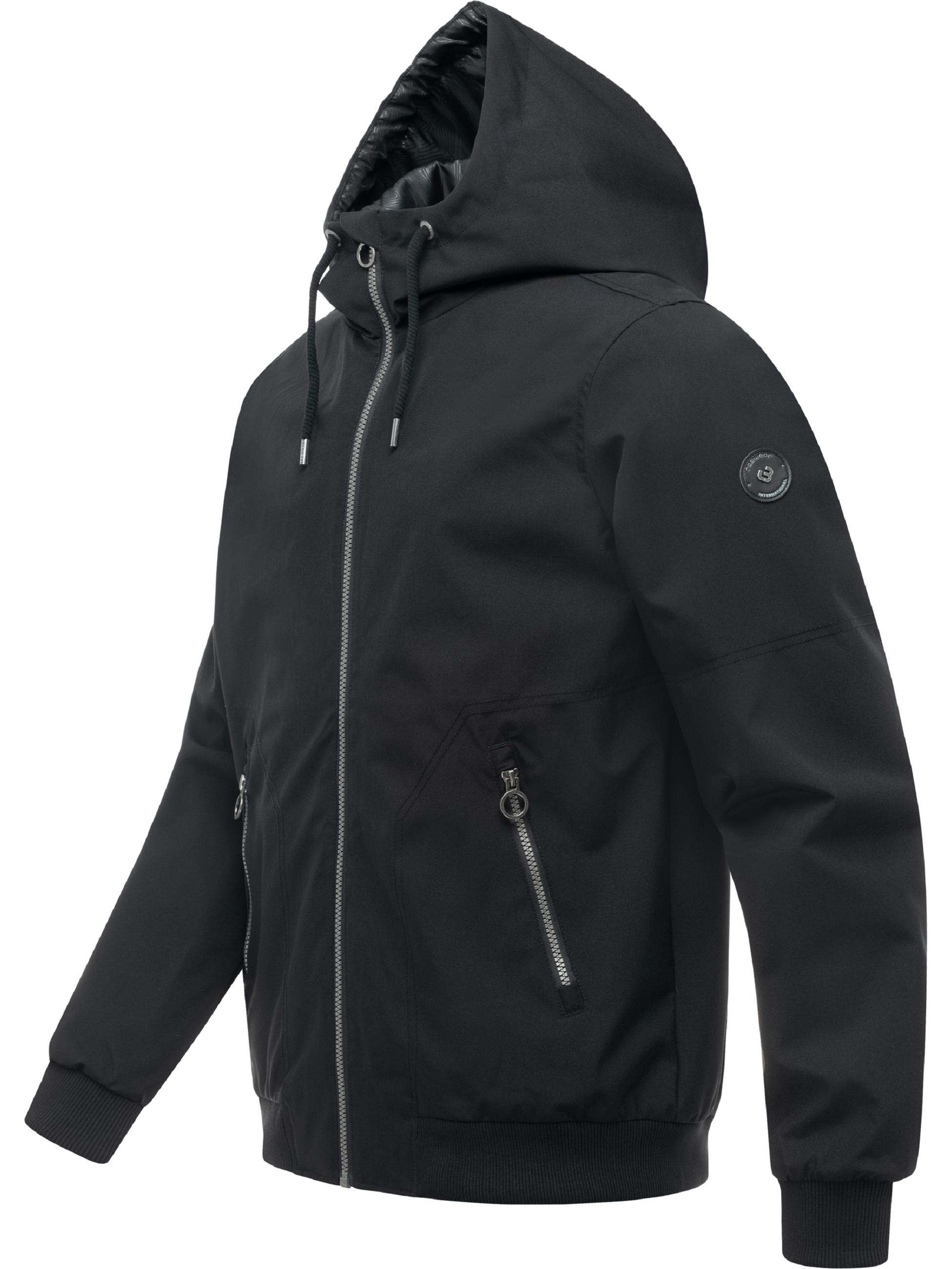 wasserdichte Übergangsjacke mit Kapuze "Stuartt Summer YOUMODO" Black