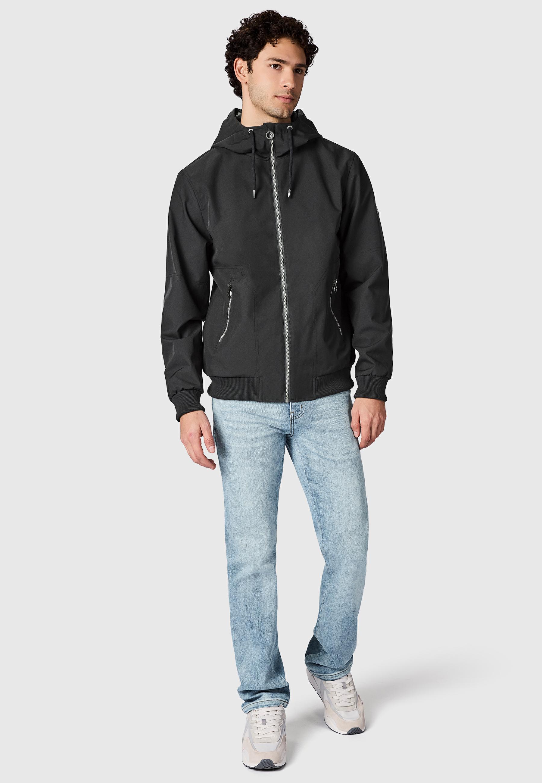 wasserdichte Übergangsjacke mit Kapuze "Stuartt Summer YOUMODO" Black