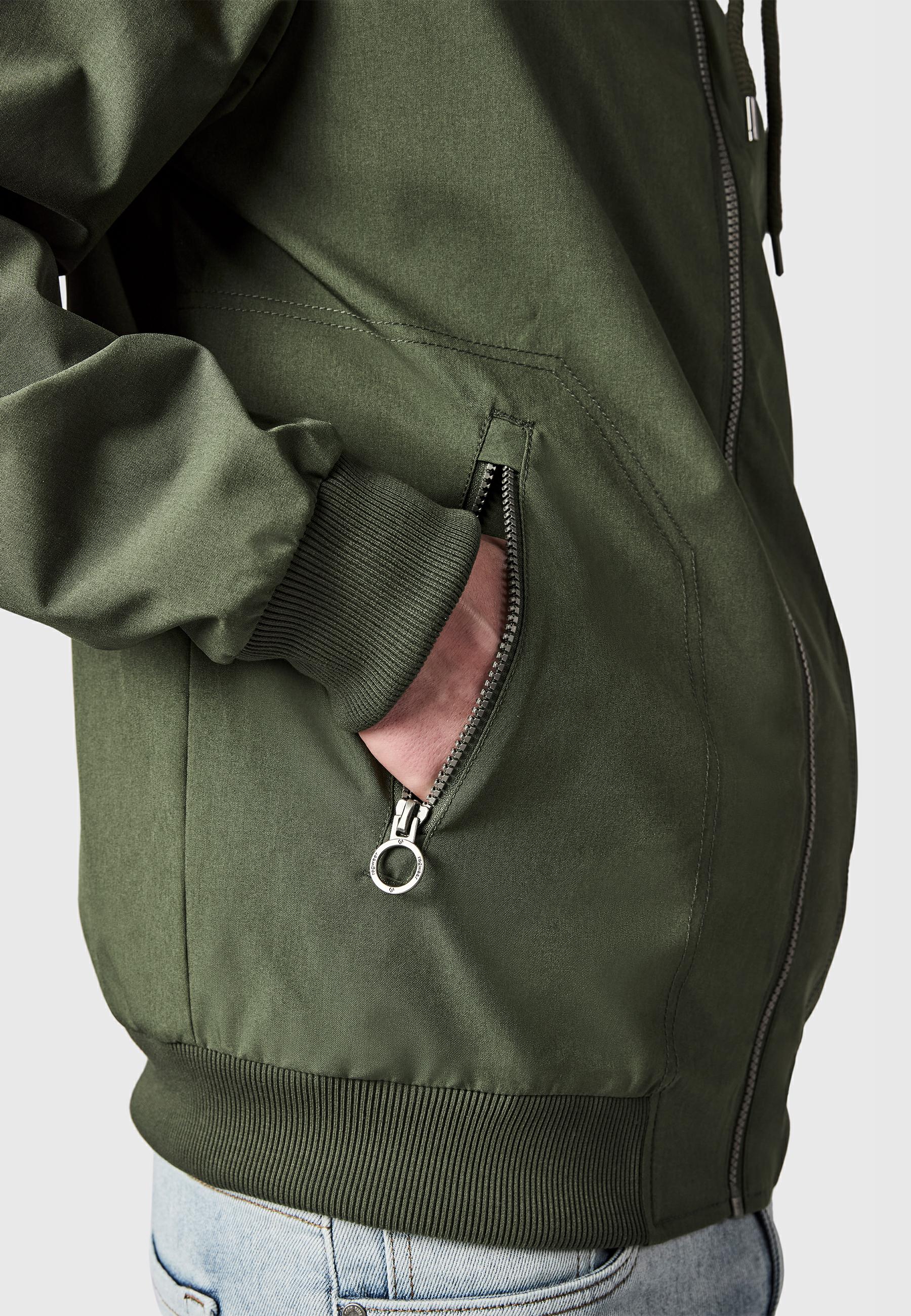 wasserdichte Übergangsjacke mit Kapuze "Stuartt Summer YOUMODO" Dark Olive