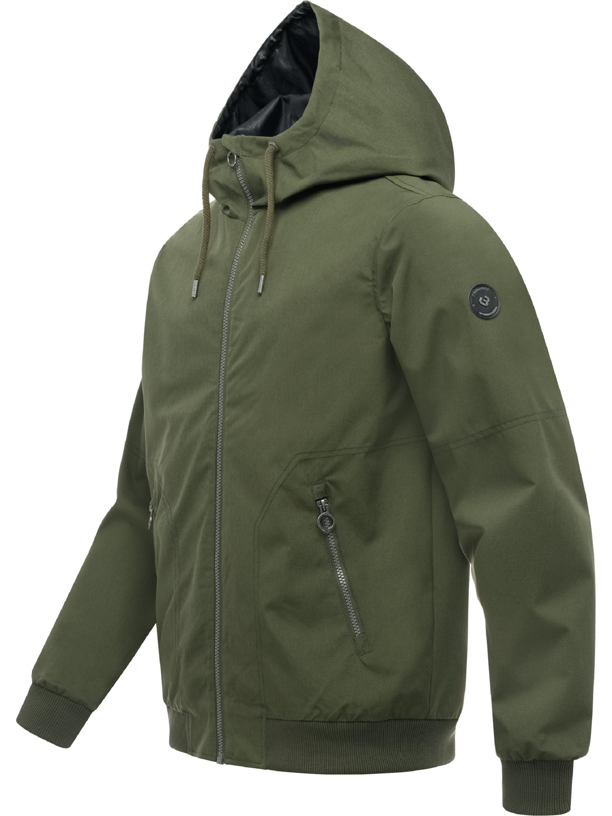wasserdichte Übergangsjacke mit Kapuze "Stuartt Summer YOUMODO" Dark Olive