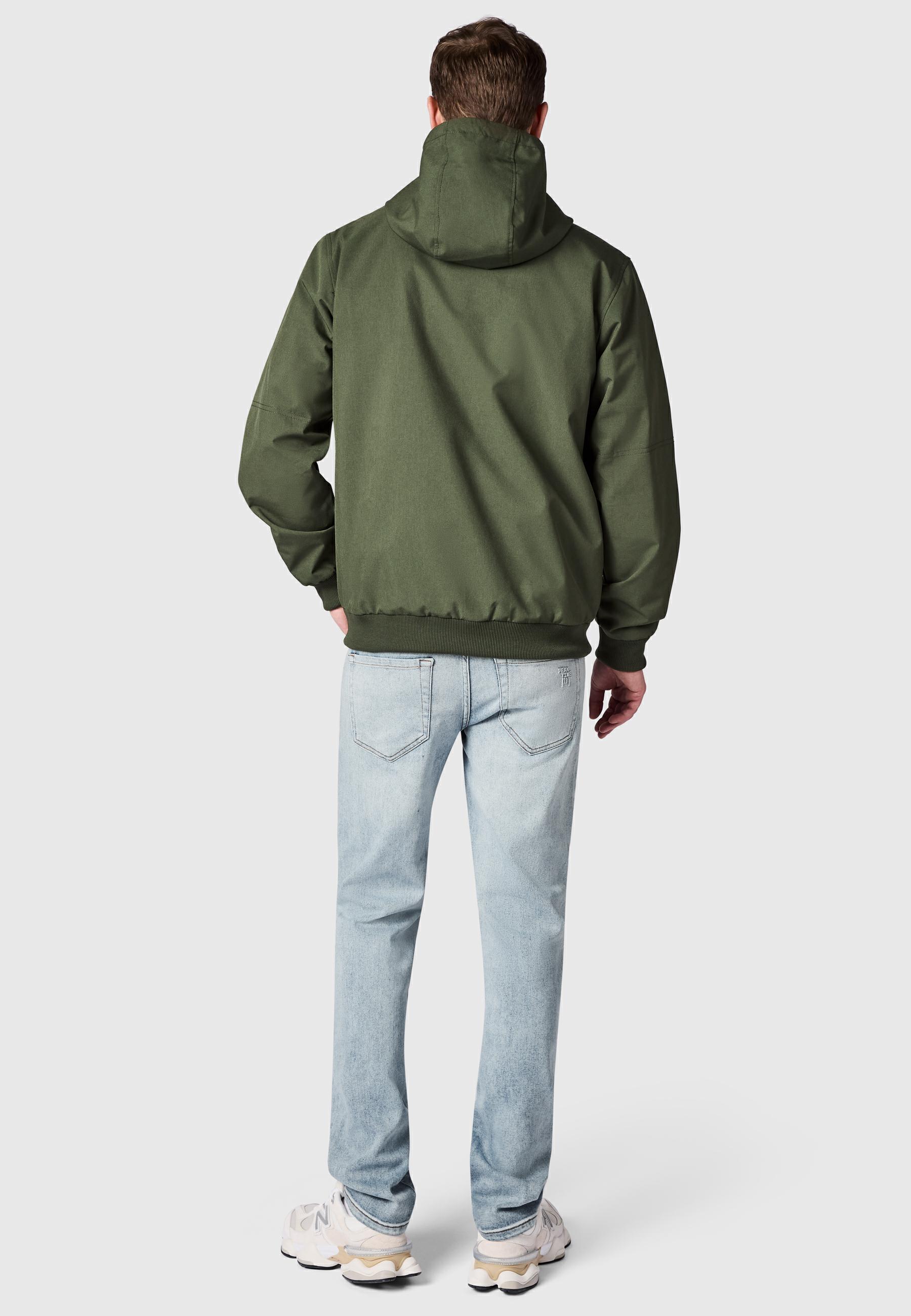 wasserdichte Übergangsjacke mit Kapuze "Stuartt Summer YOUMODO" Dark Olive