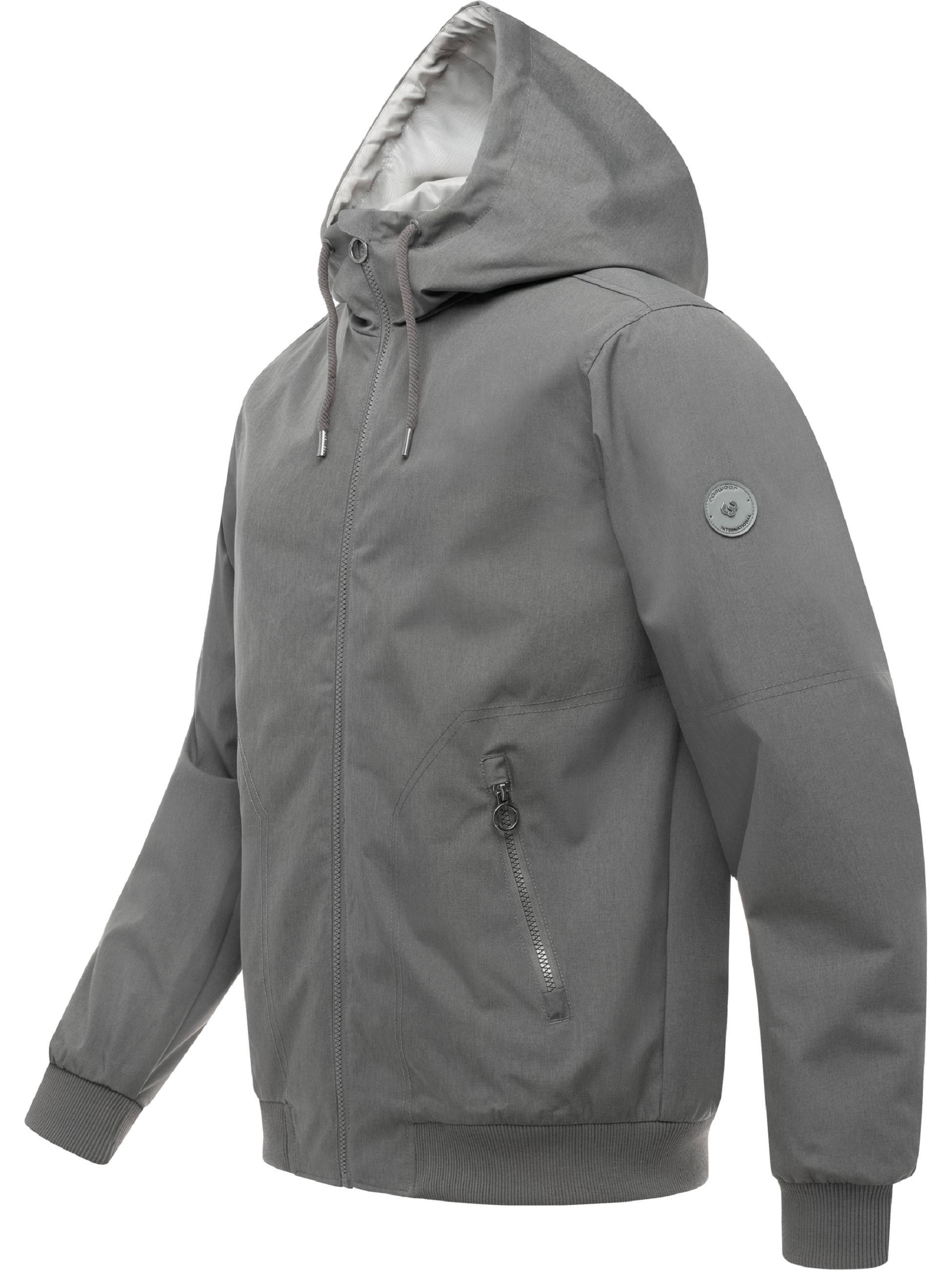wasserdichte Übergangsjacke mit Kapuze "Stuartt Summer YOUMODO" Grey