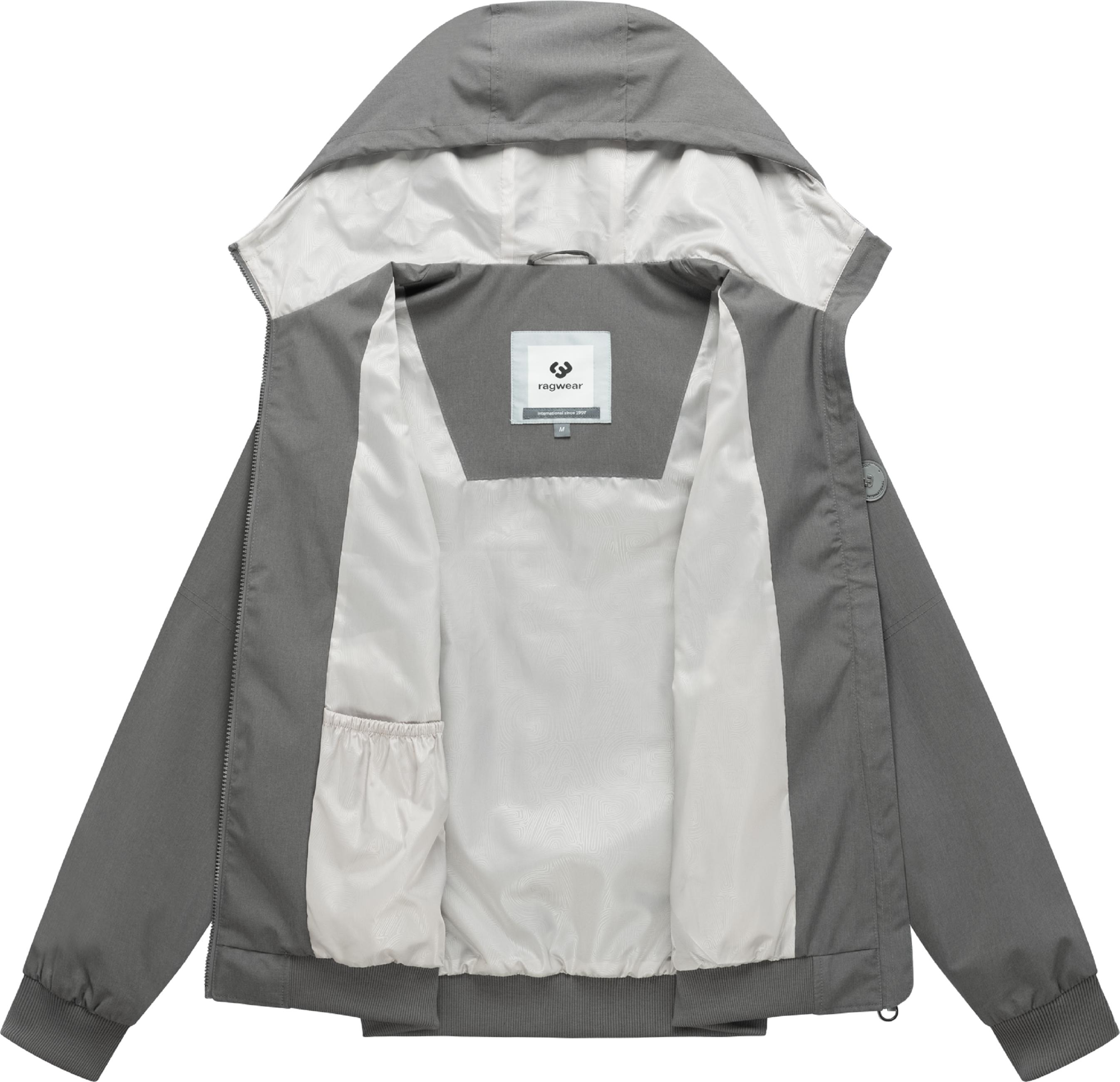 wasserdichte Übergangsjacke mit Kapuze "Stuartt Summer YOUMODO" Grey