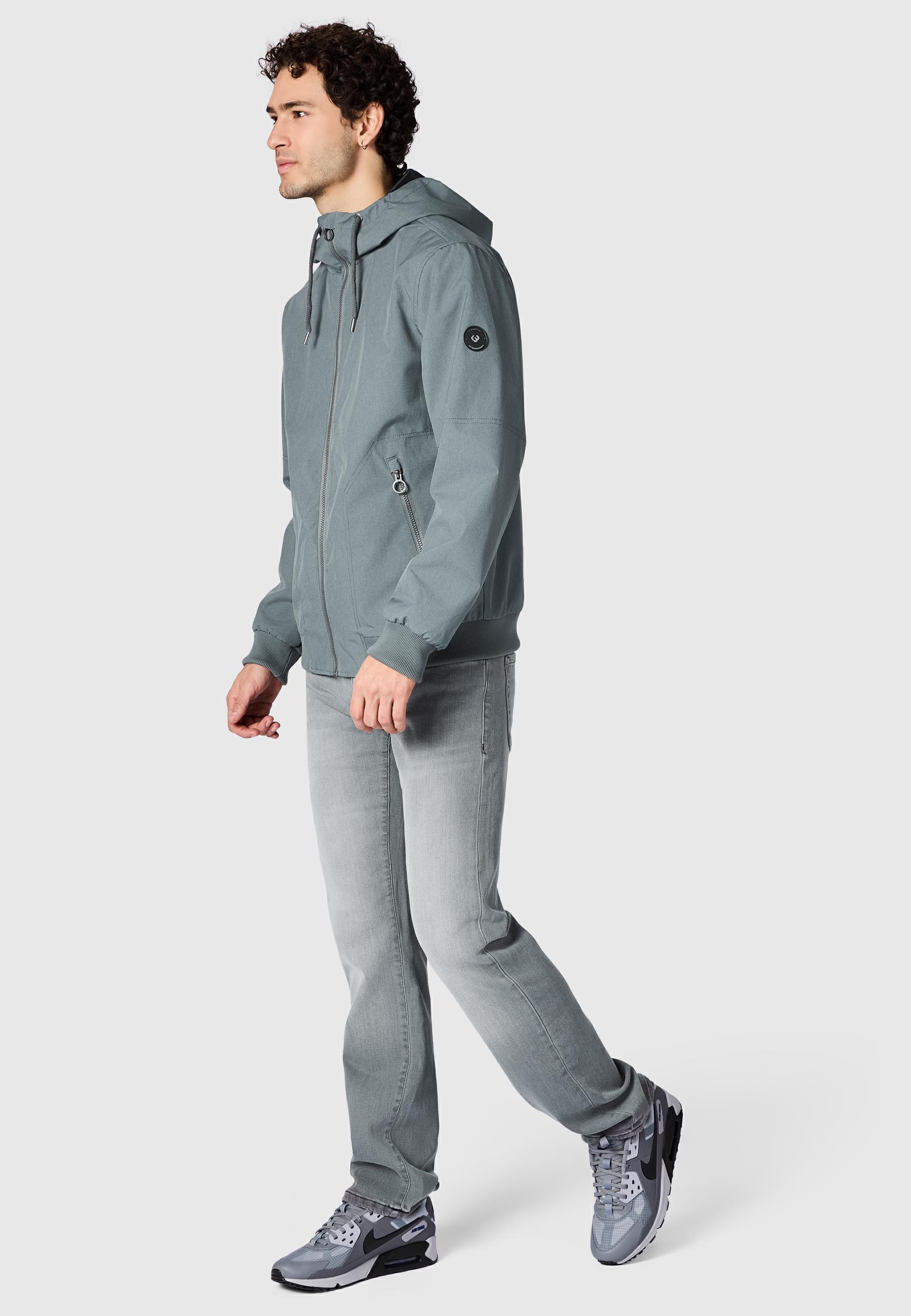 wasserdichte Übergangsjacke mit Kapuze "Stuartt Summer YOUMODO" Grey