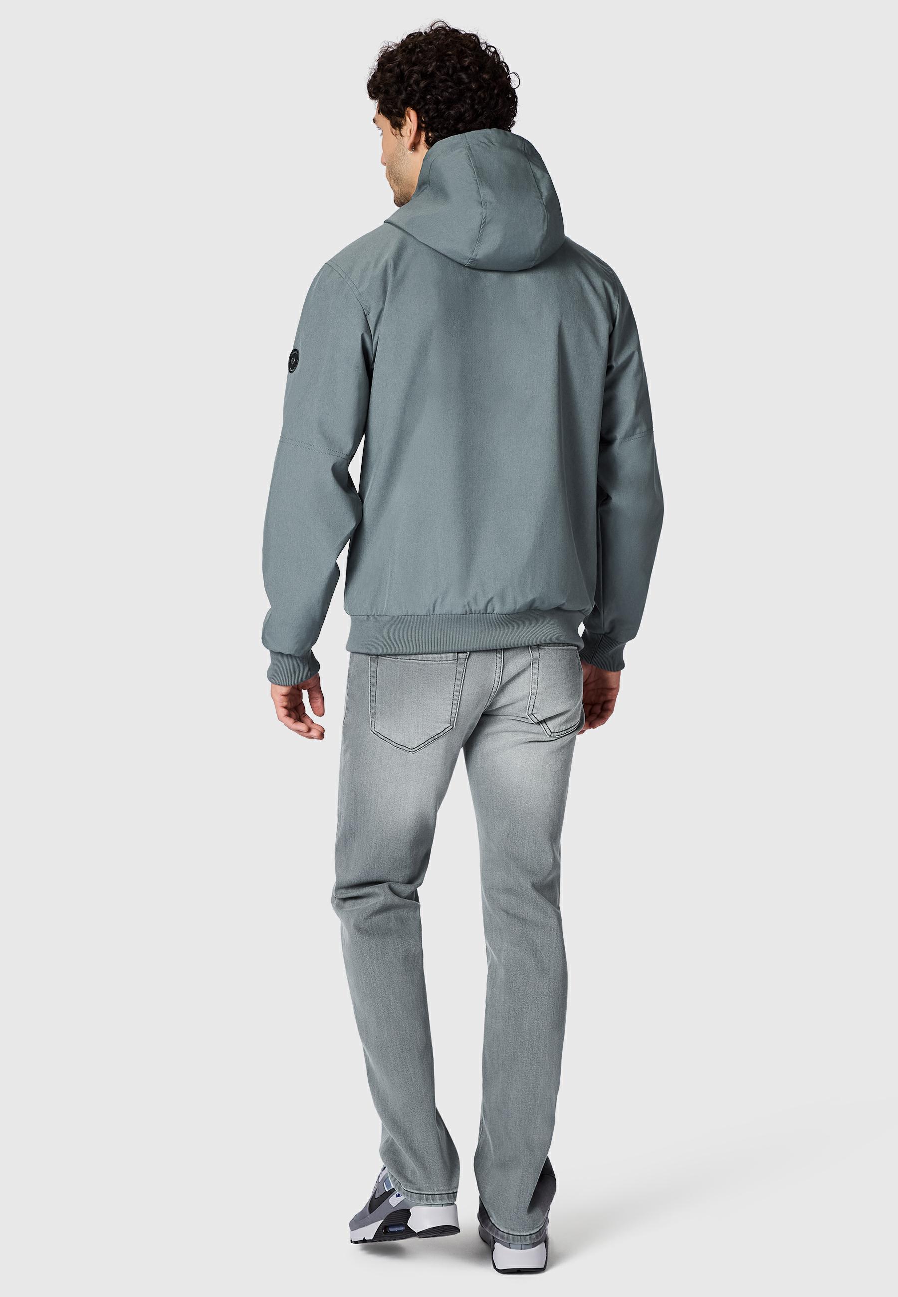 wasserdichte Übergangsjacke mit Kapuze "Stuartt Summer YOUMODO" Grey