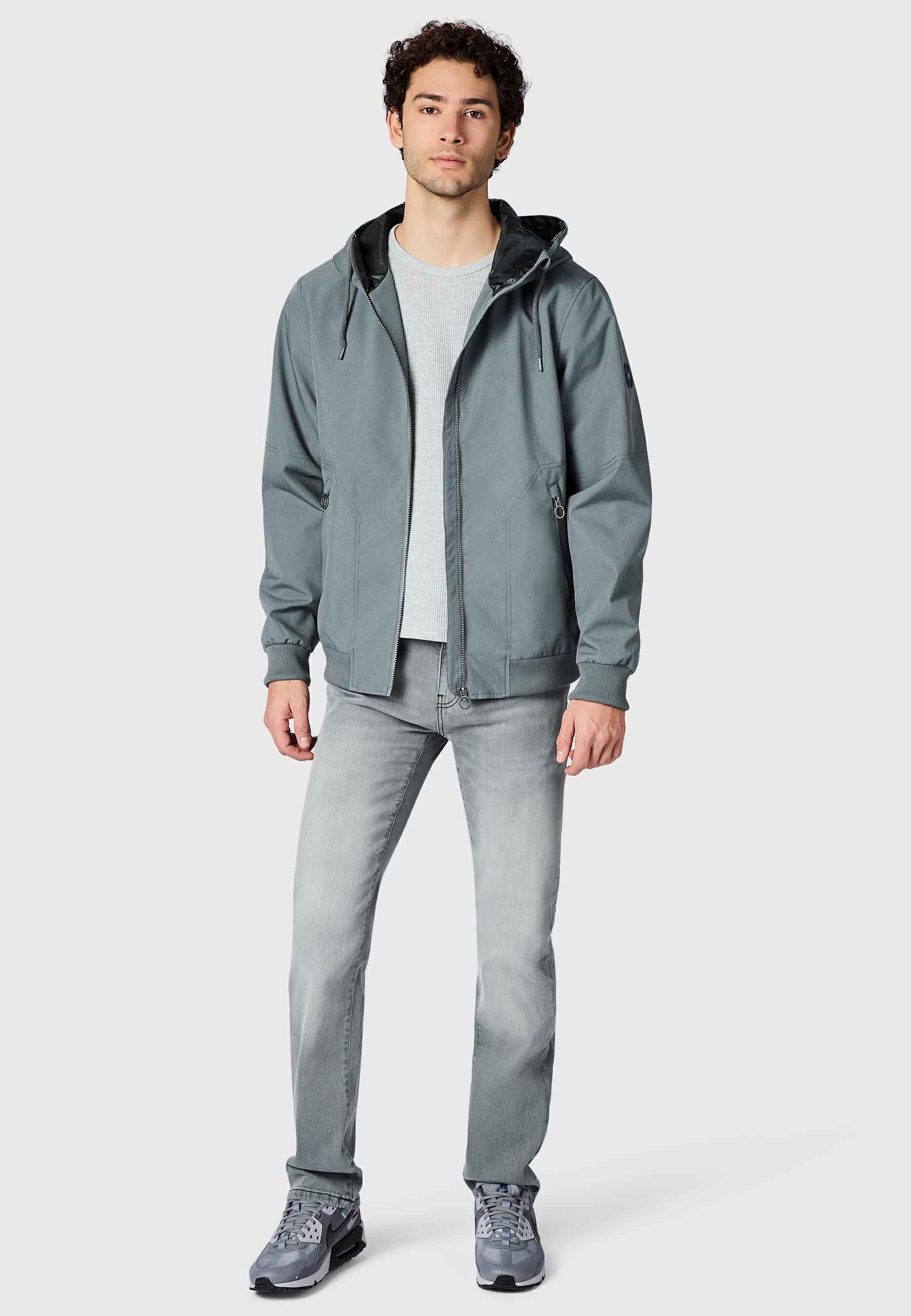 wasserdichte Übergangsjacke mit Kapuze "Stuartt Summer YOUMODO" Grey