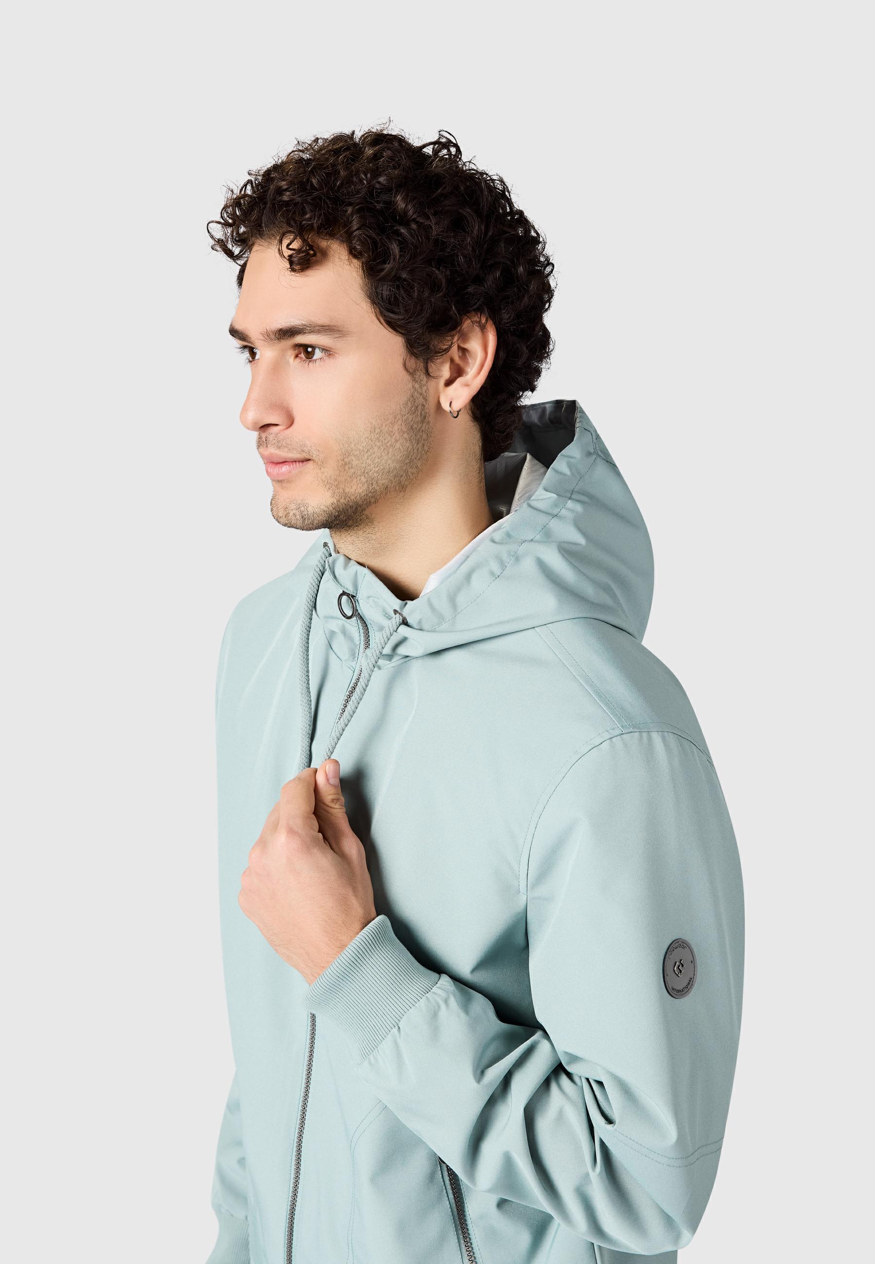 wasserdichte Übergangsjacke mit Kapuze "Stuartt Summer YOUMODO" Stone Blue