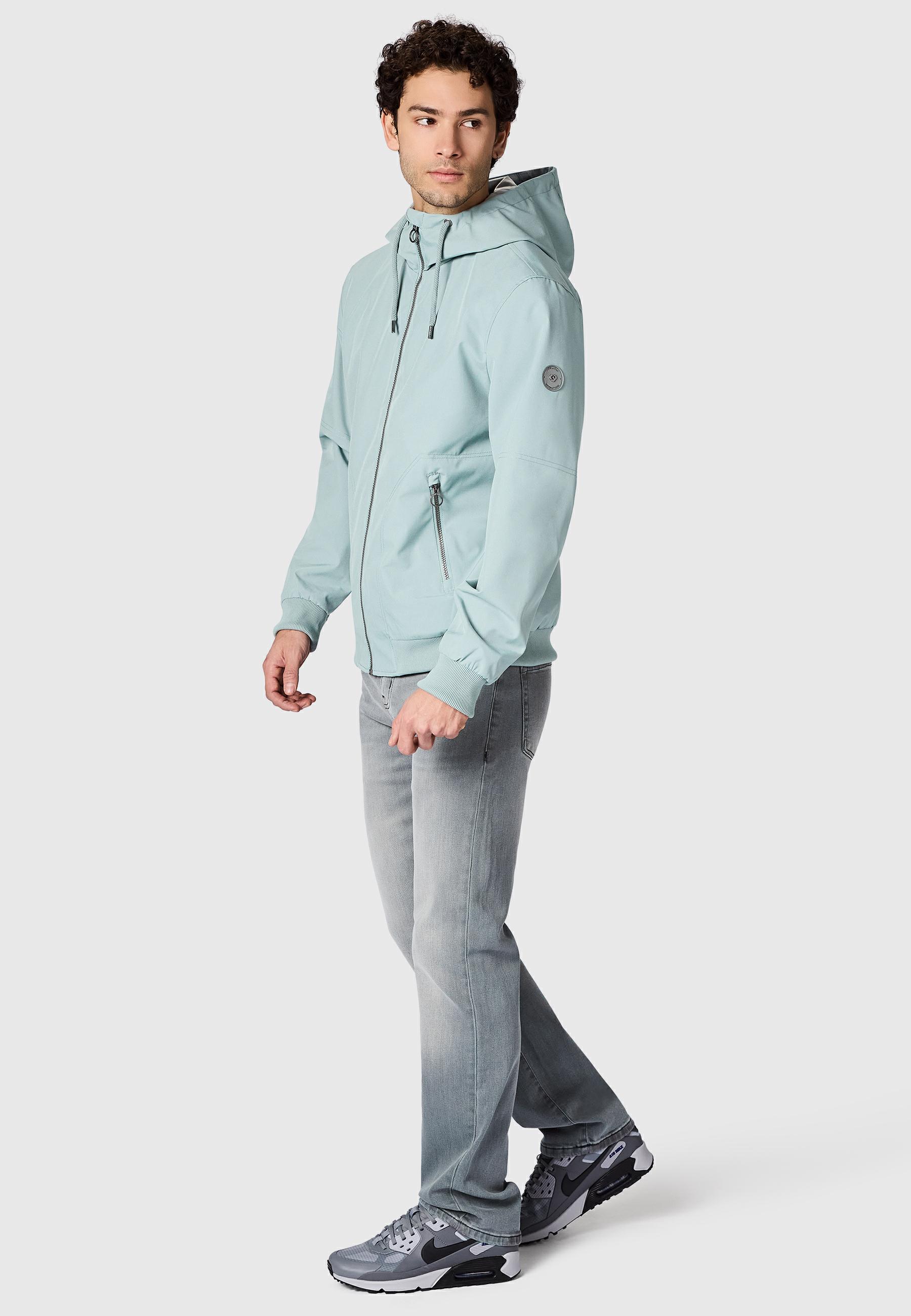 wasserdichte Übergangsjacke mit Kapuze "Stuartt Summer YOUMODO" Stone Blue