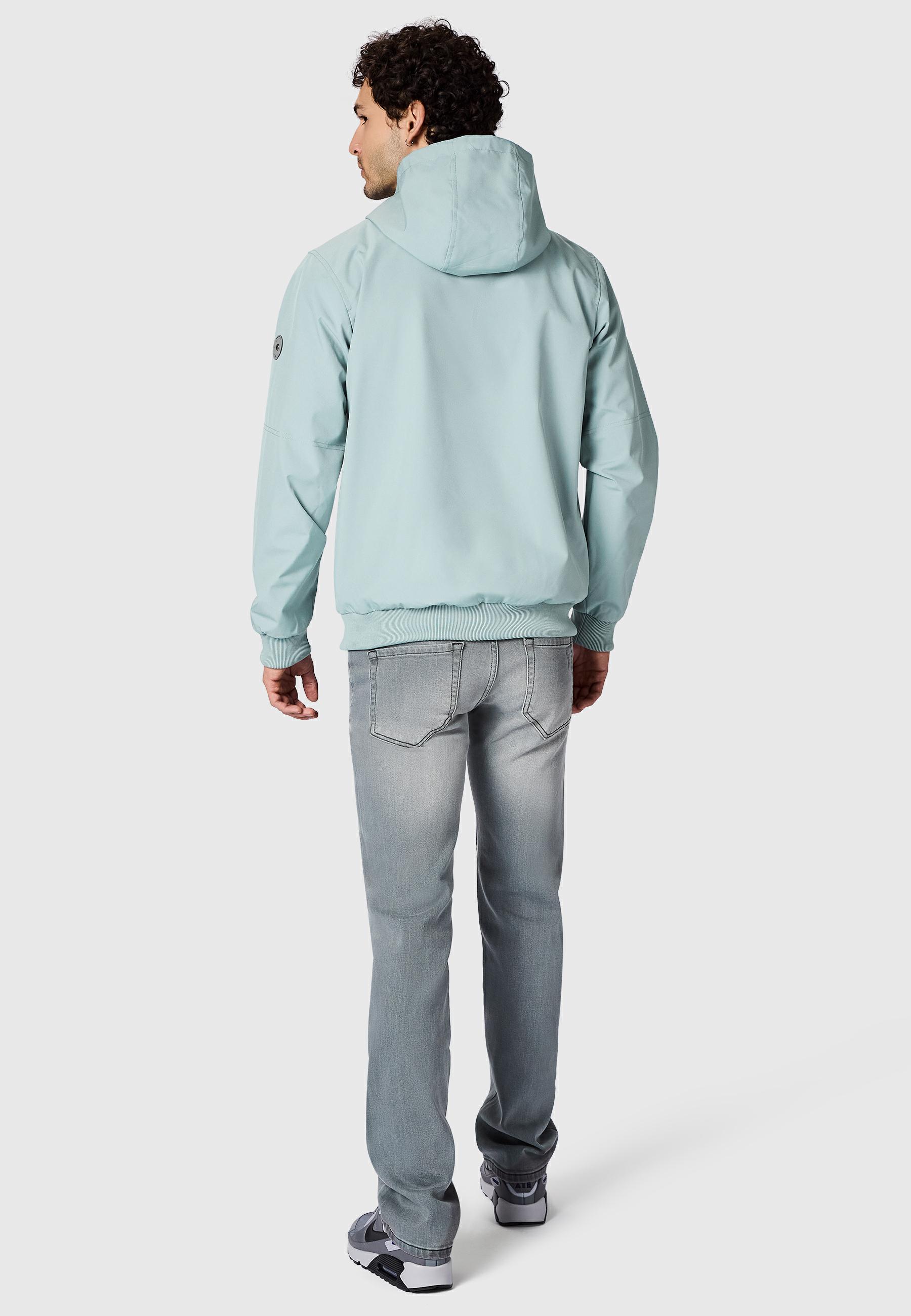 wasserdichte Übergangsjacke mit Kapuze "Stuartt Summer YOUMODO" Stone Blue