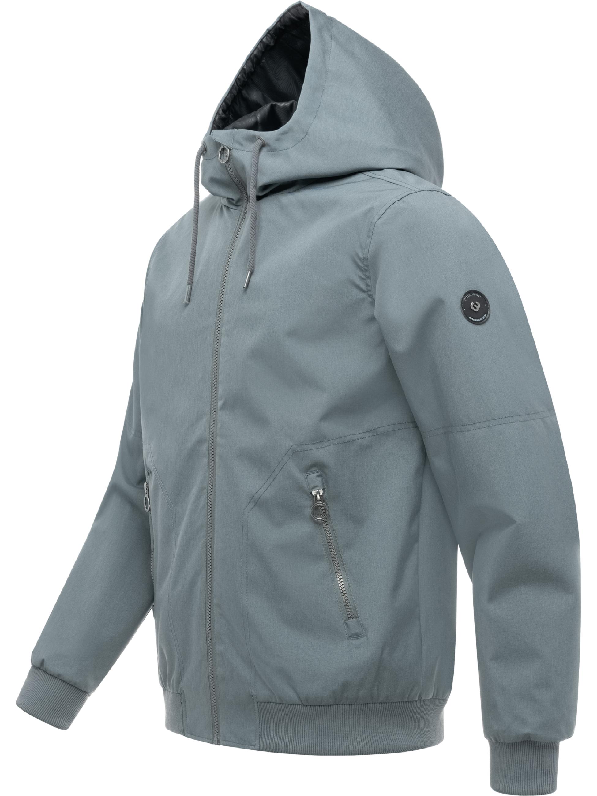 wasserdichte Übergangsjacke mit Kapuze "Stuartt Summer YOUMODO" Stone Grey