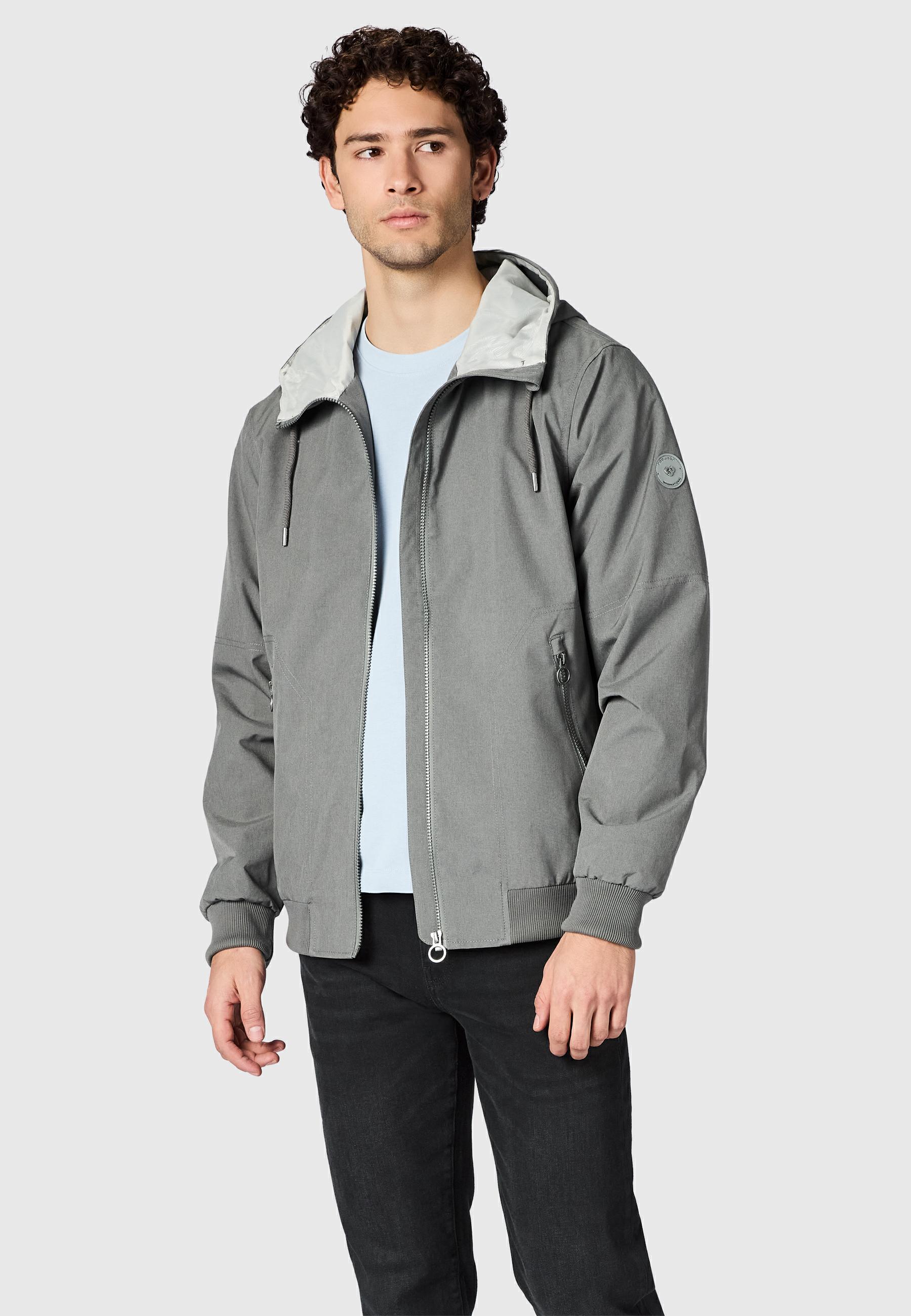 wasserdichte Übergangsjacke mit Kapuze "Stuartt Summer YOUMODO" Stone Grey