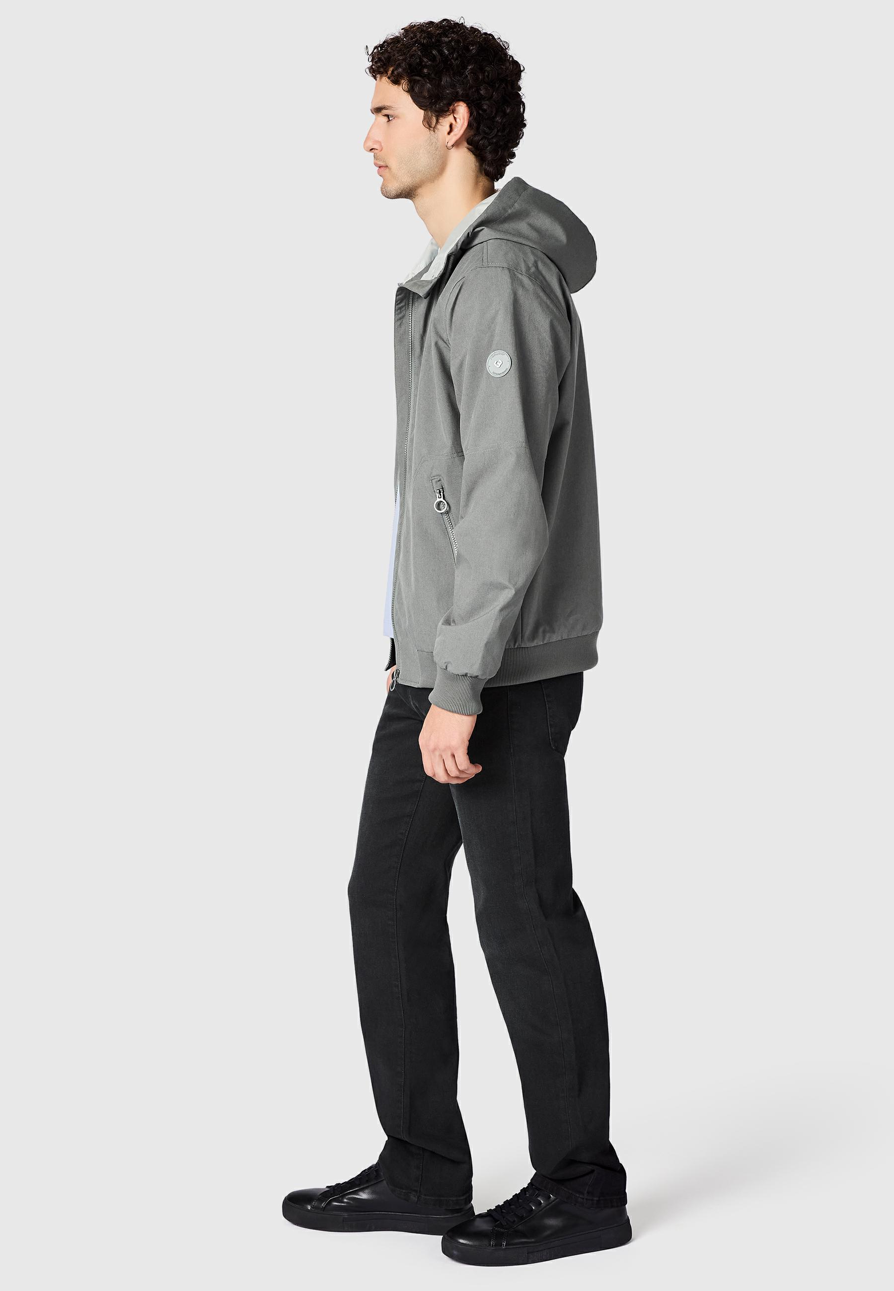wasserdichte Übergangsjacke mit Kapuze "Stuartt Summer YOUMODO" Stone Grey