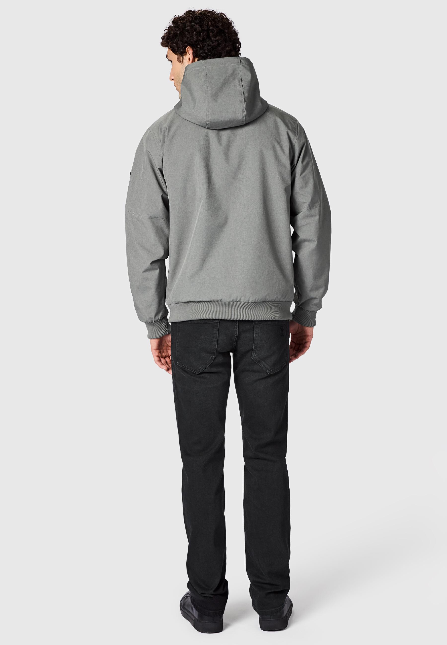 wasserdichte Übergangsjacke mit Kapuze "Stuartt Summer YOUMODO" Stone Grey